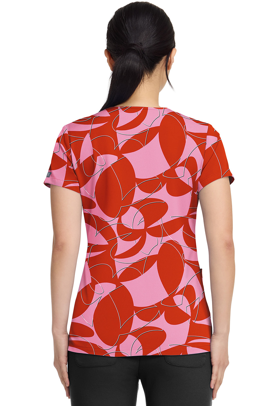 Prints MC8564 V-Neck Print Top Hopscotch