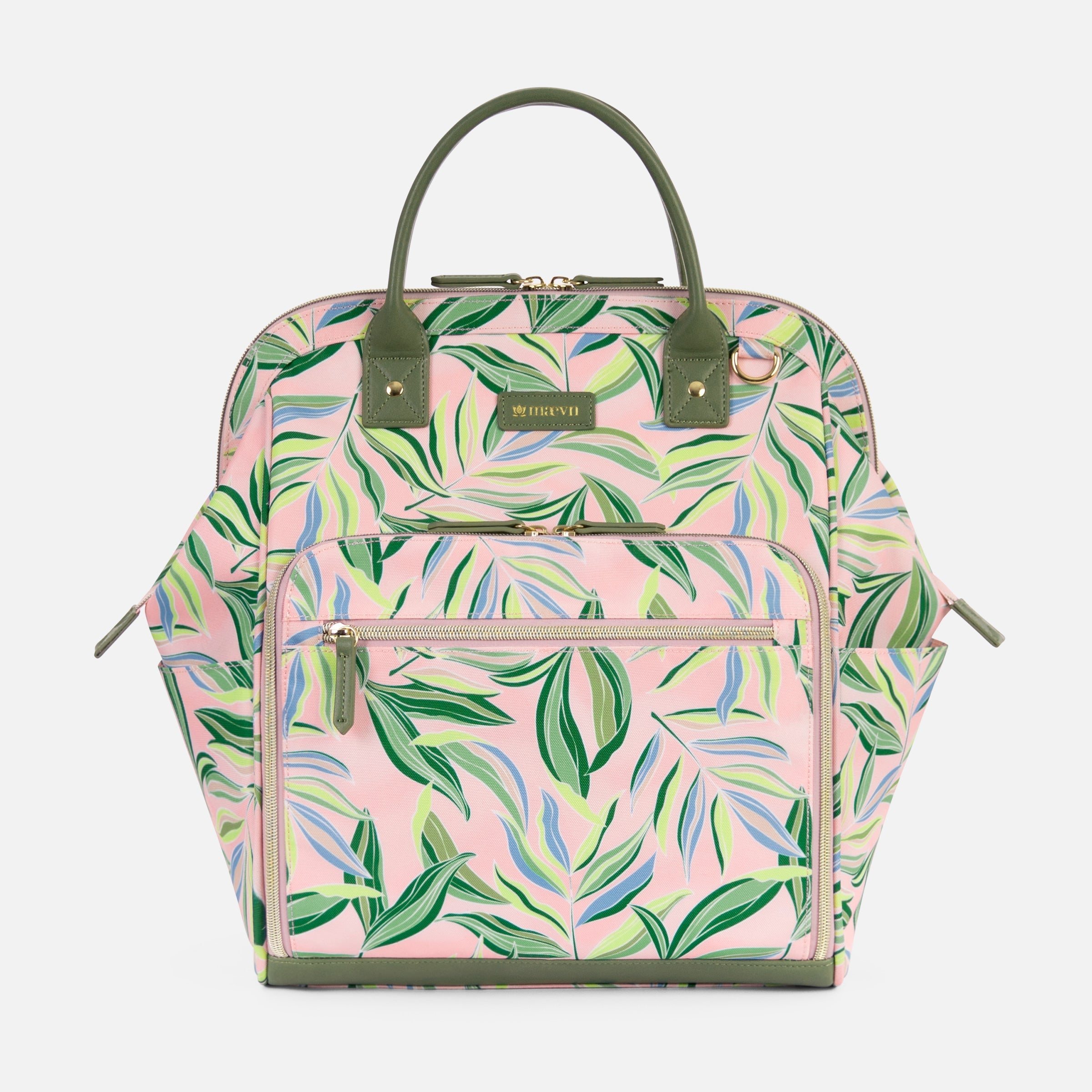 Front view of Maevn Blossom Signature 2100 Women's V-Neck Scrub Top in solid color