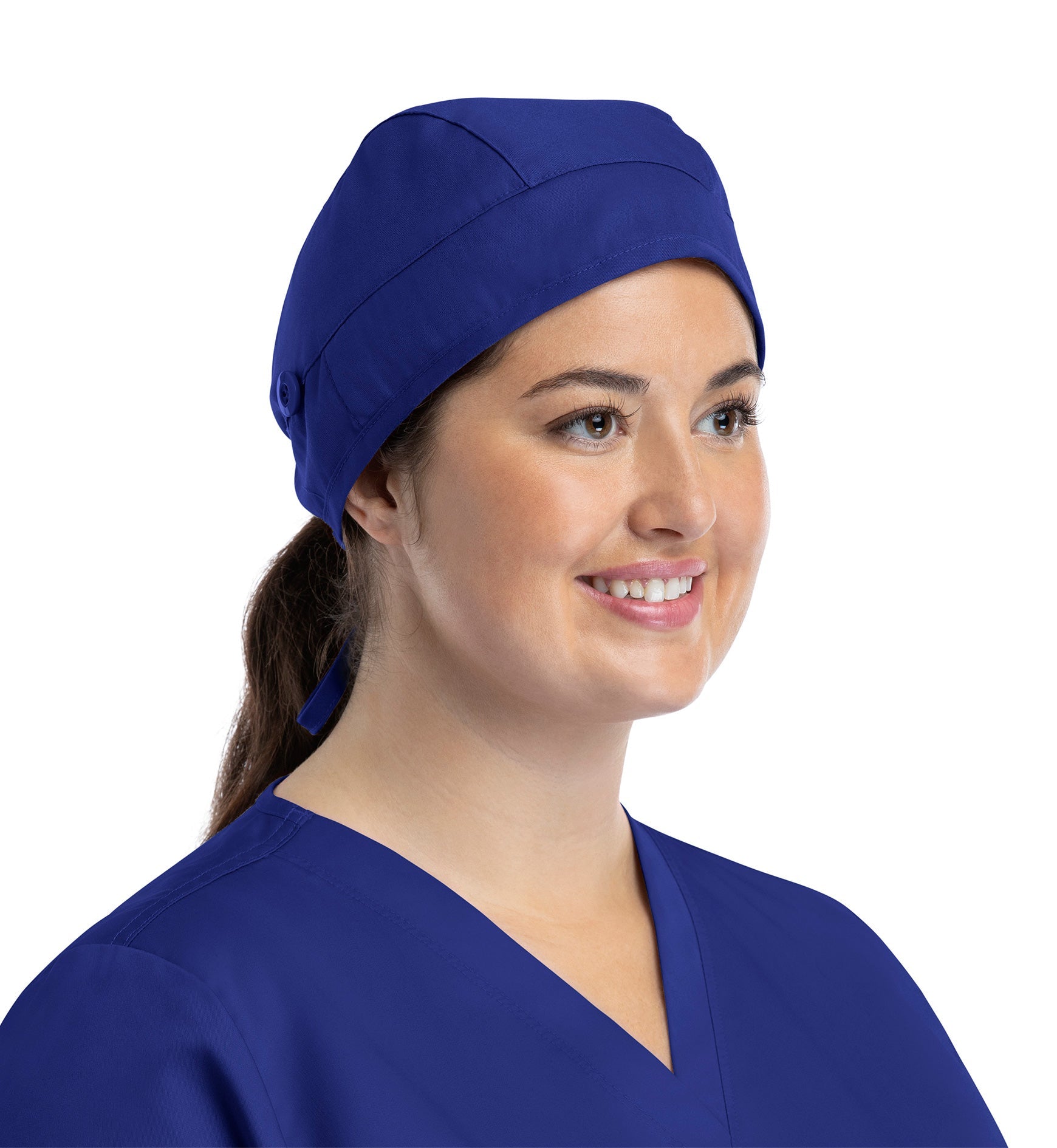 Scrub Caps NC015 Unisex Cap With Button Galaxy Blue (GBLA)