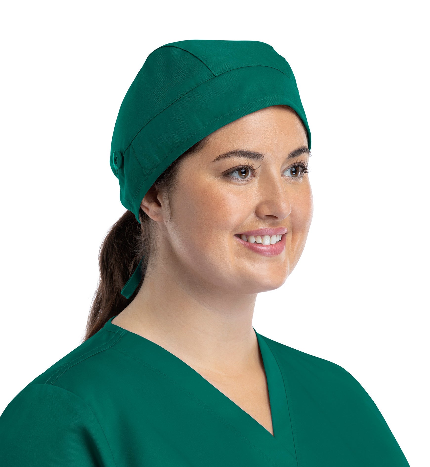 Scrub Caps NC015 Unisex Cap With Button Hunter (HTRA)