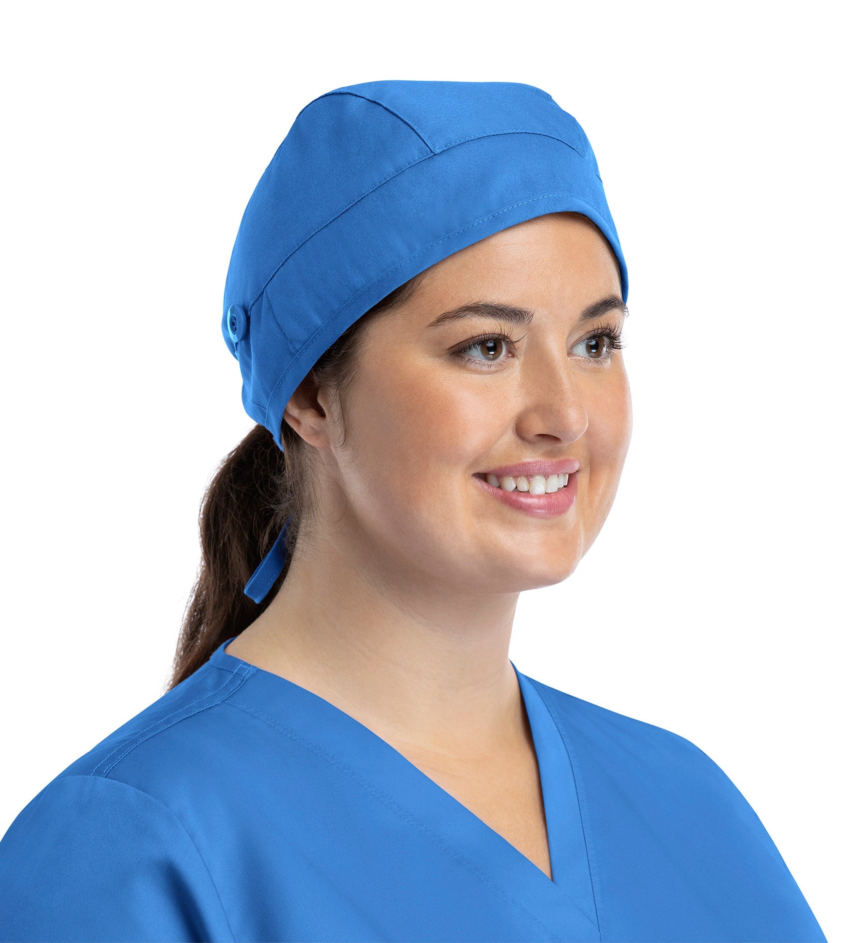 Scrub Caps NC015 Unisex Cap With Button Maui Blue (MBLA)