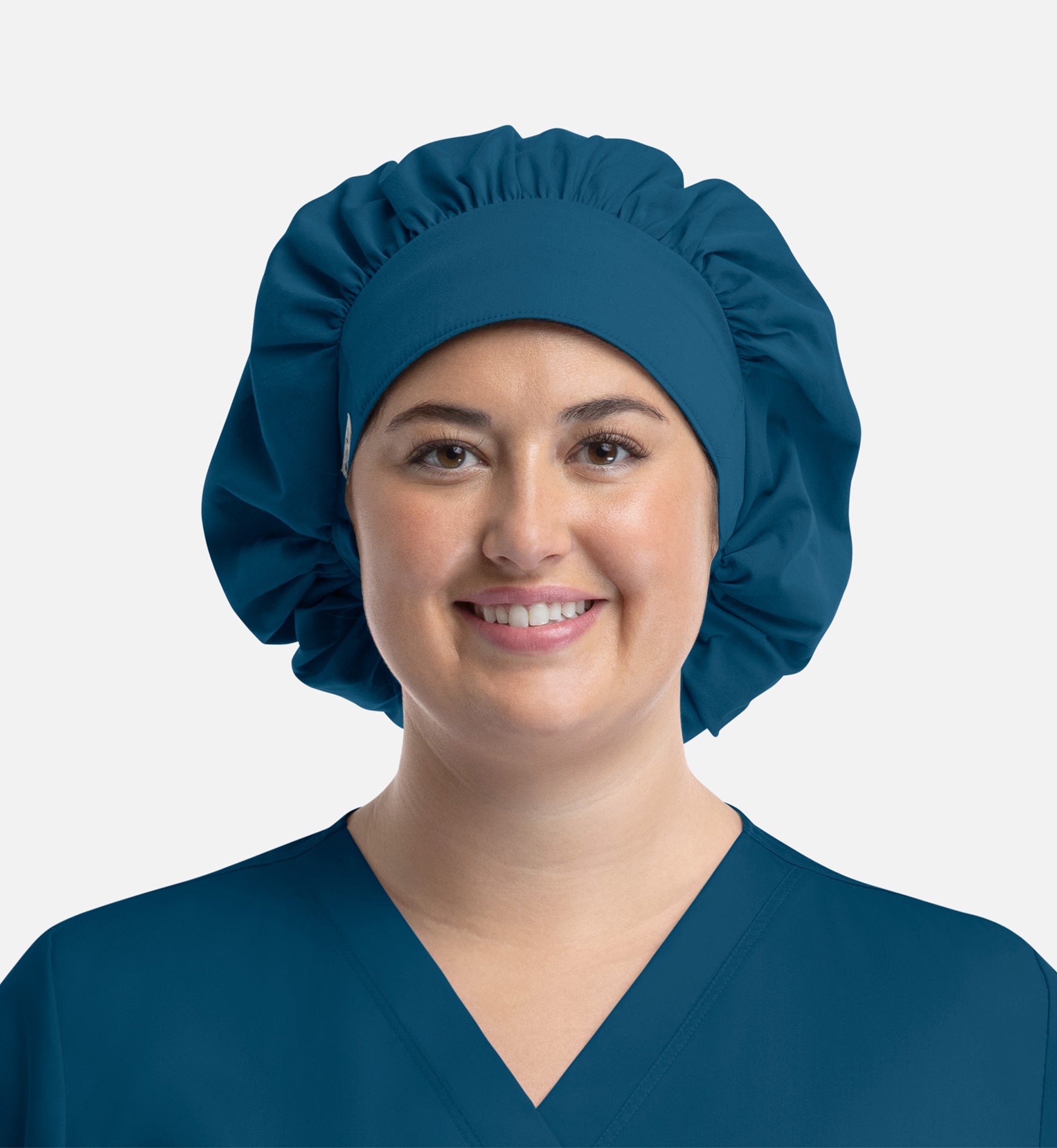 Scrub Caps NC020 Unisex Bouffant Cap Caribbean Blue (CRBP)