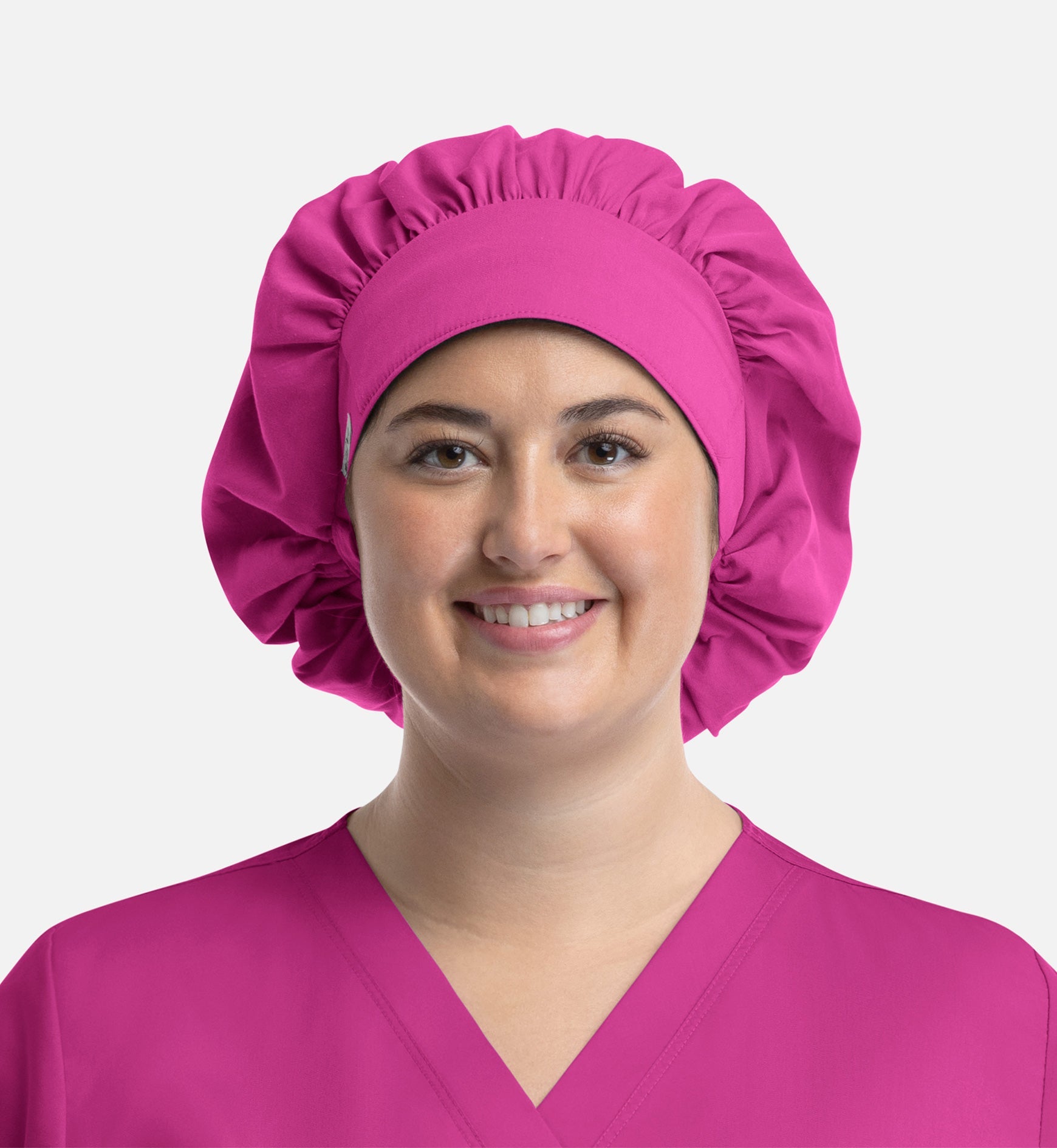 Scrub Caps NC020 Unisex Bouffant Cap Rose Pink (RPKP)