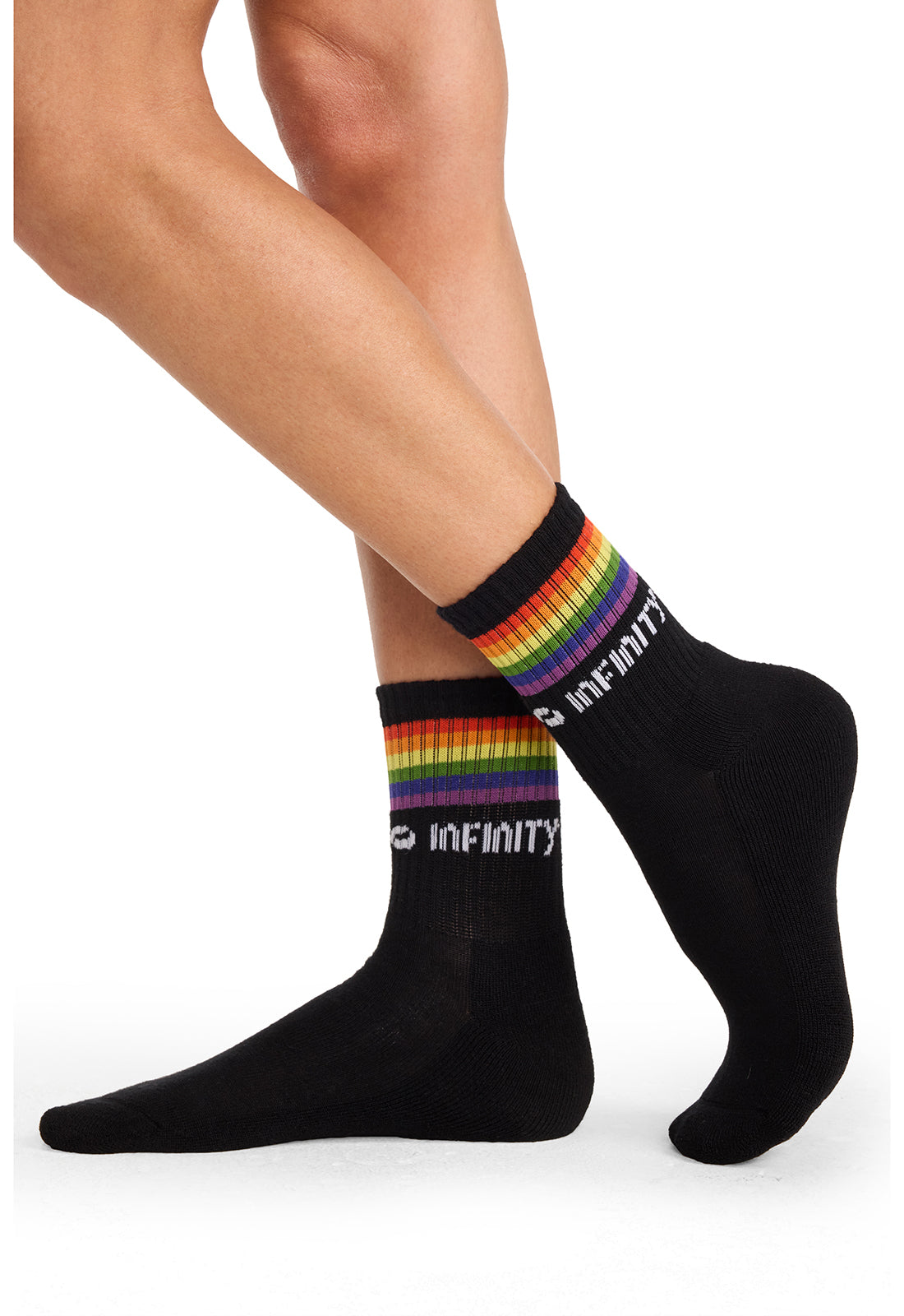 Infinity Legwear RALLY Unisex Athletic Crew Socks Pride