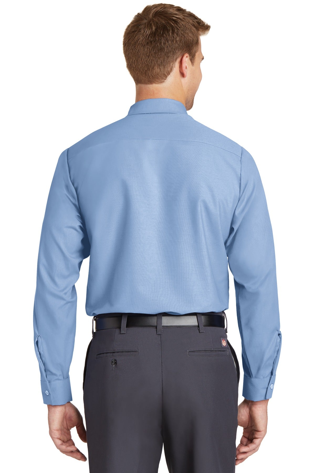 Red Kap Long Size Long Sleeve Industrial Work Shirt SP14LONG Light Blue