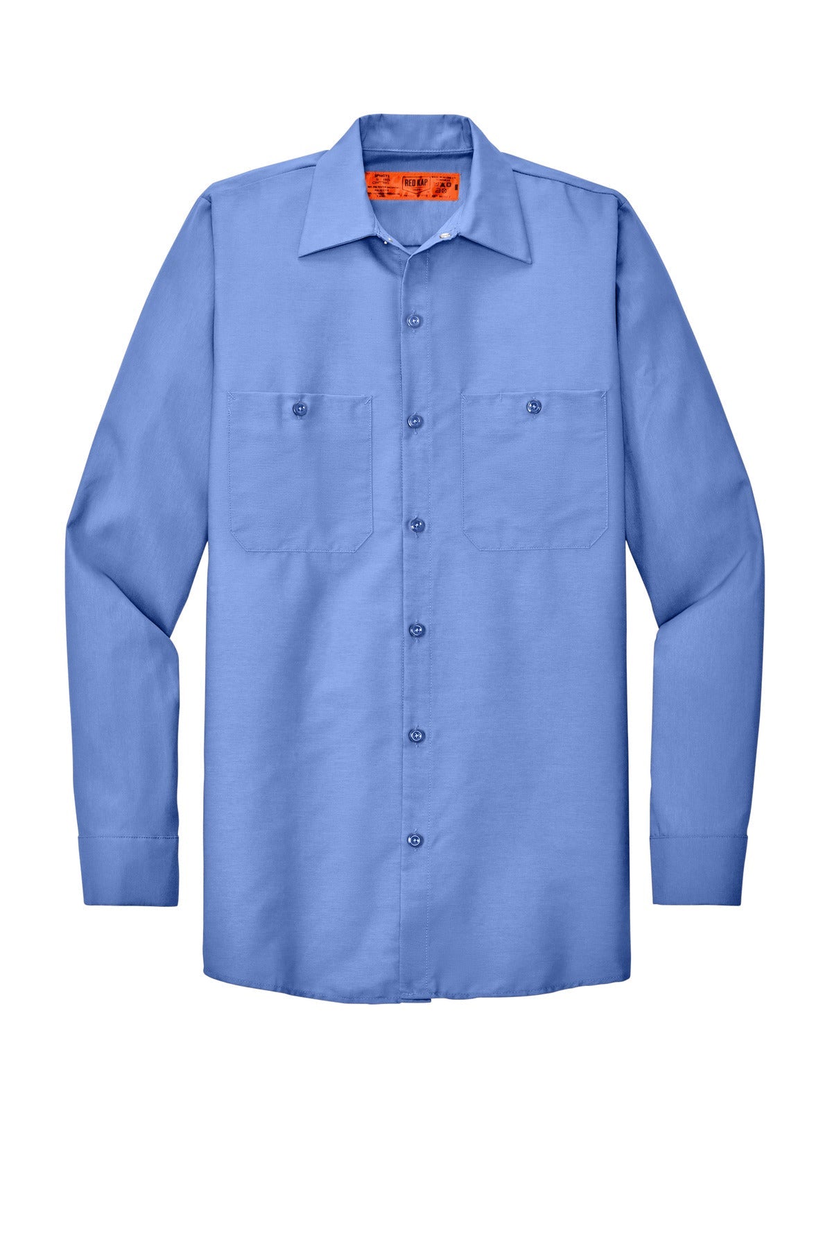 Red Kap Long Size Long Sleeve Industrial Work Shirt SP14LONG Petrol Blue