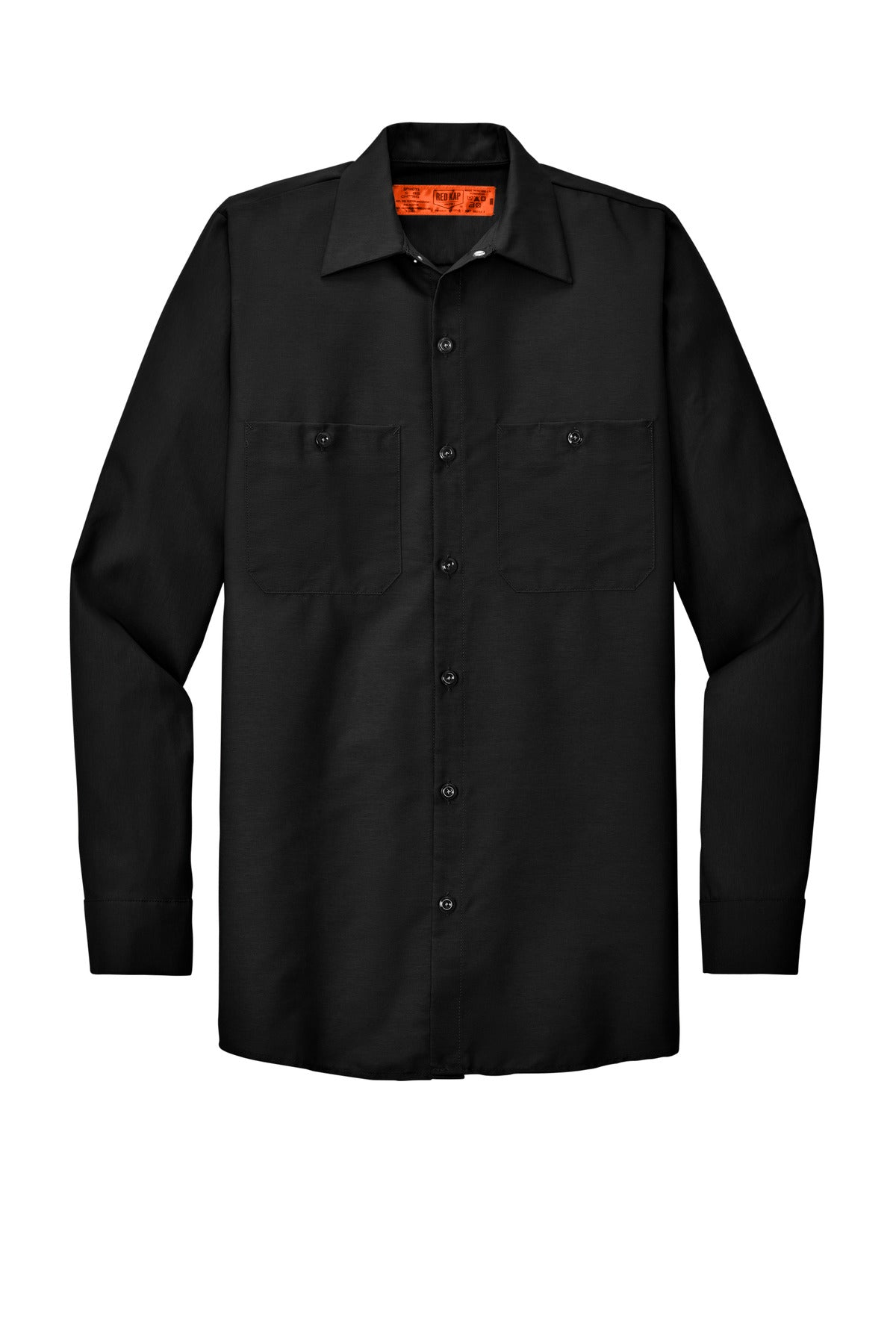 Red Kap Long Sleeve Industrial Work Shirt SP14 Black