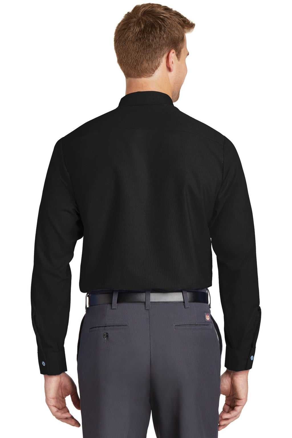Red Kap Long Sleeve Industrial Work Shirt SP14 Black