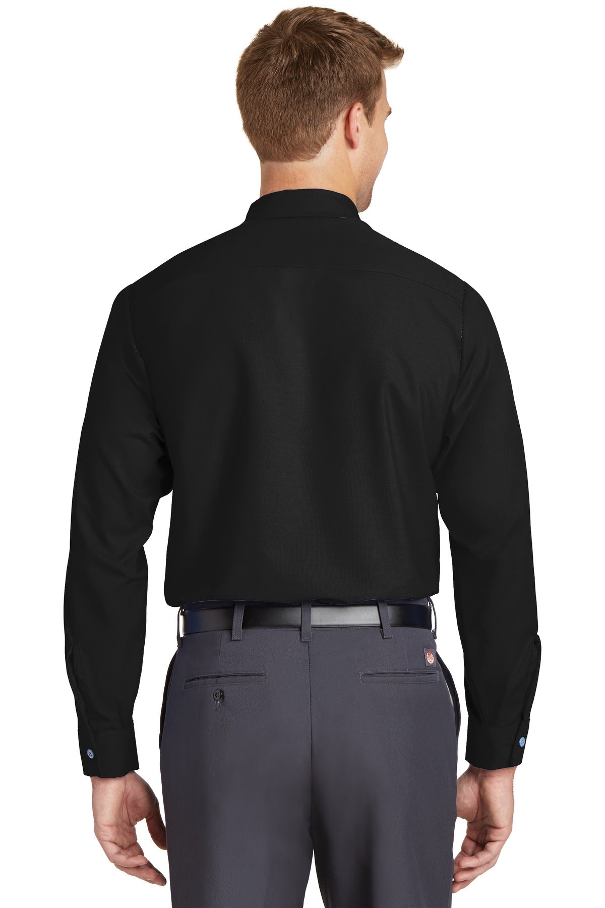 Red Kap Long Sleeve Industrial Work Shirt SP14 Black