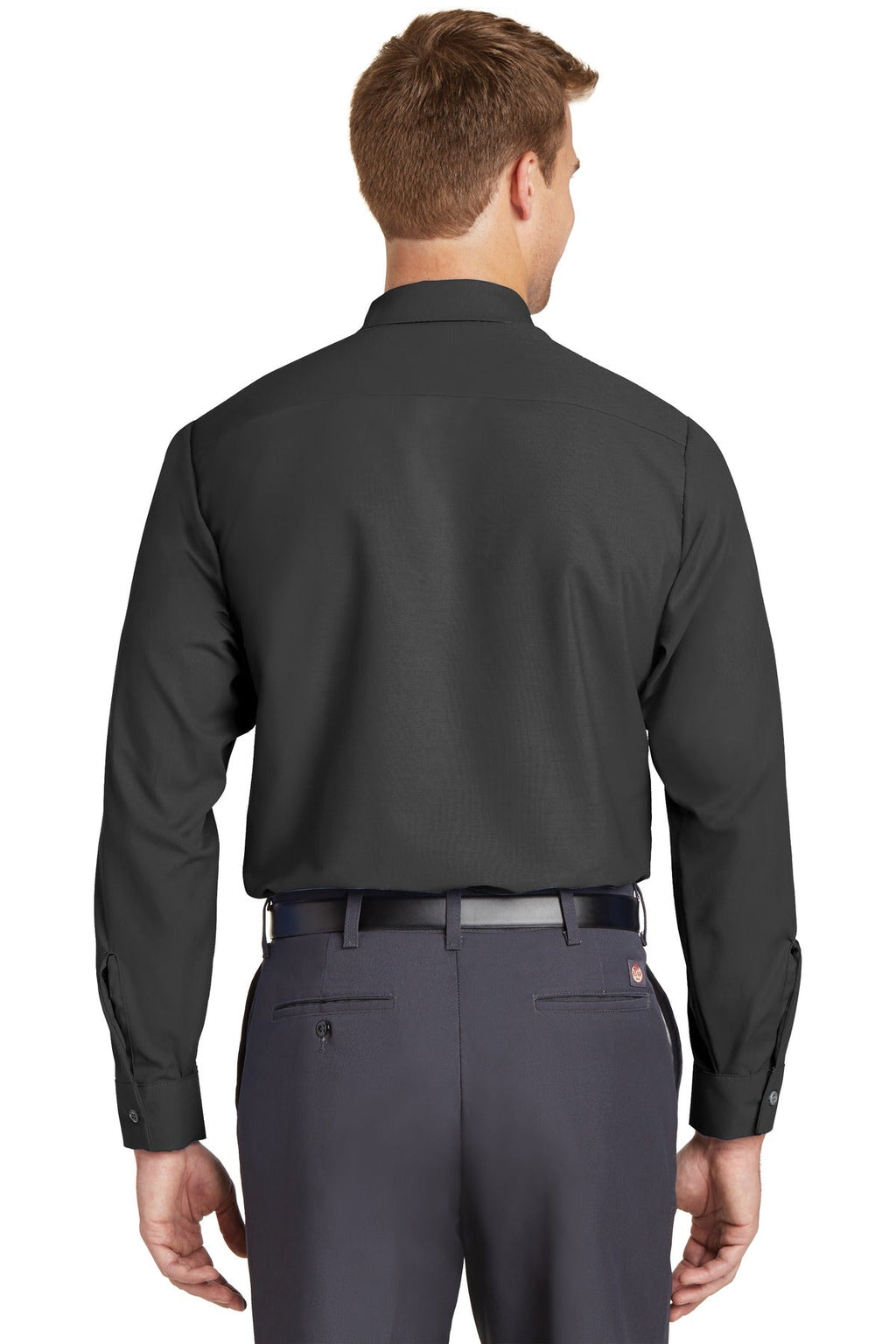 Red Kap Long Sleeve Industrial Work Shirt SP14 Charcoal