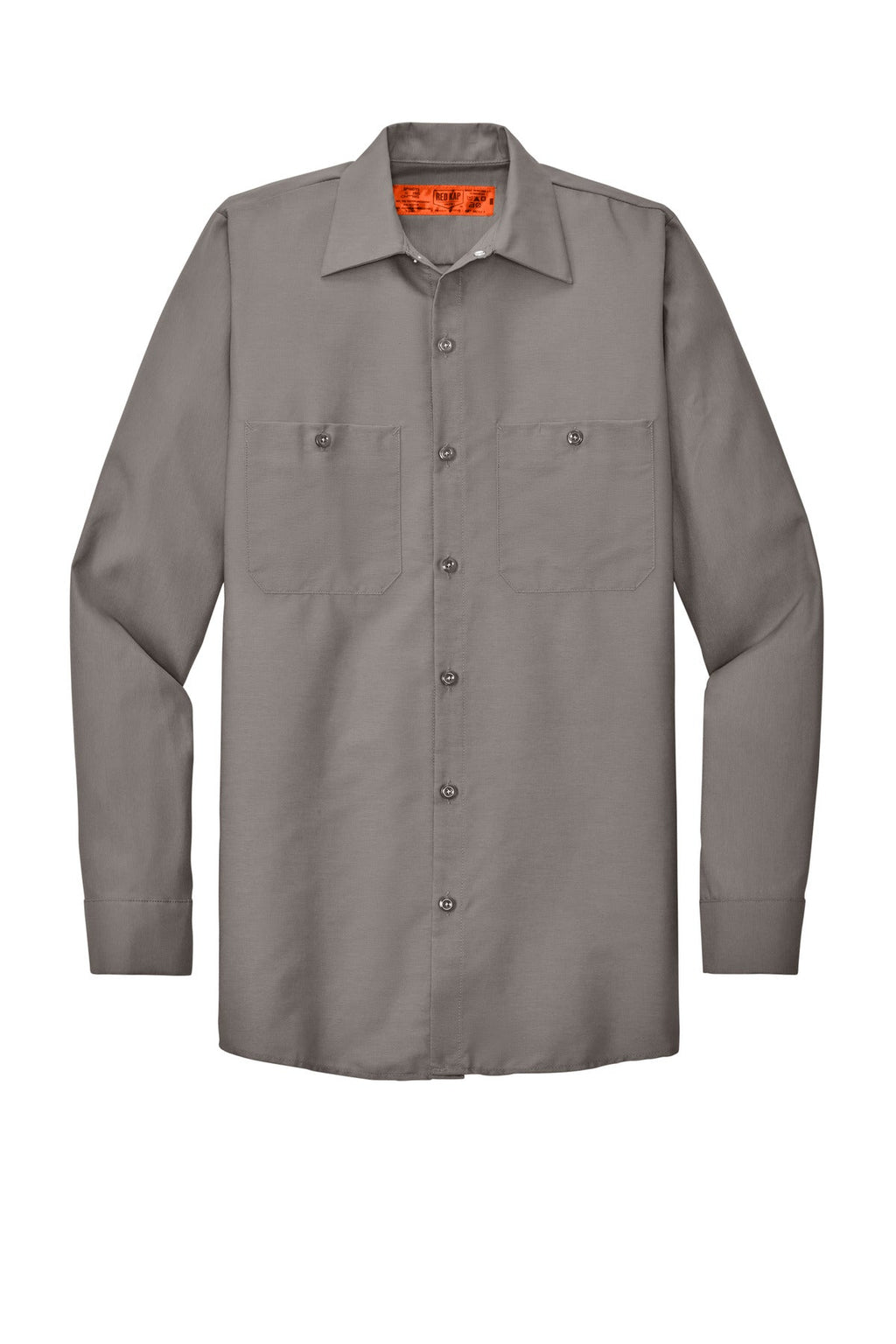Red Kap Long Sleeve Industrial Work Shirt SP14 Grey
