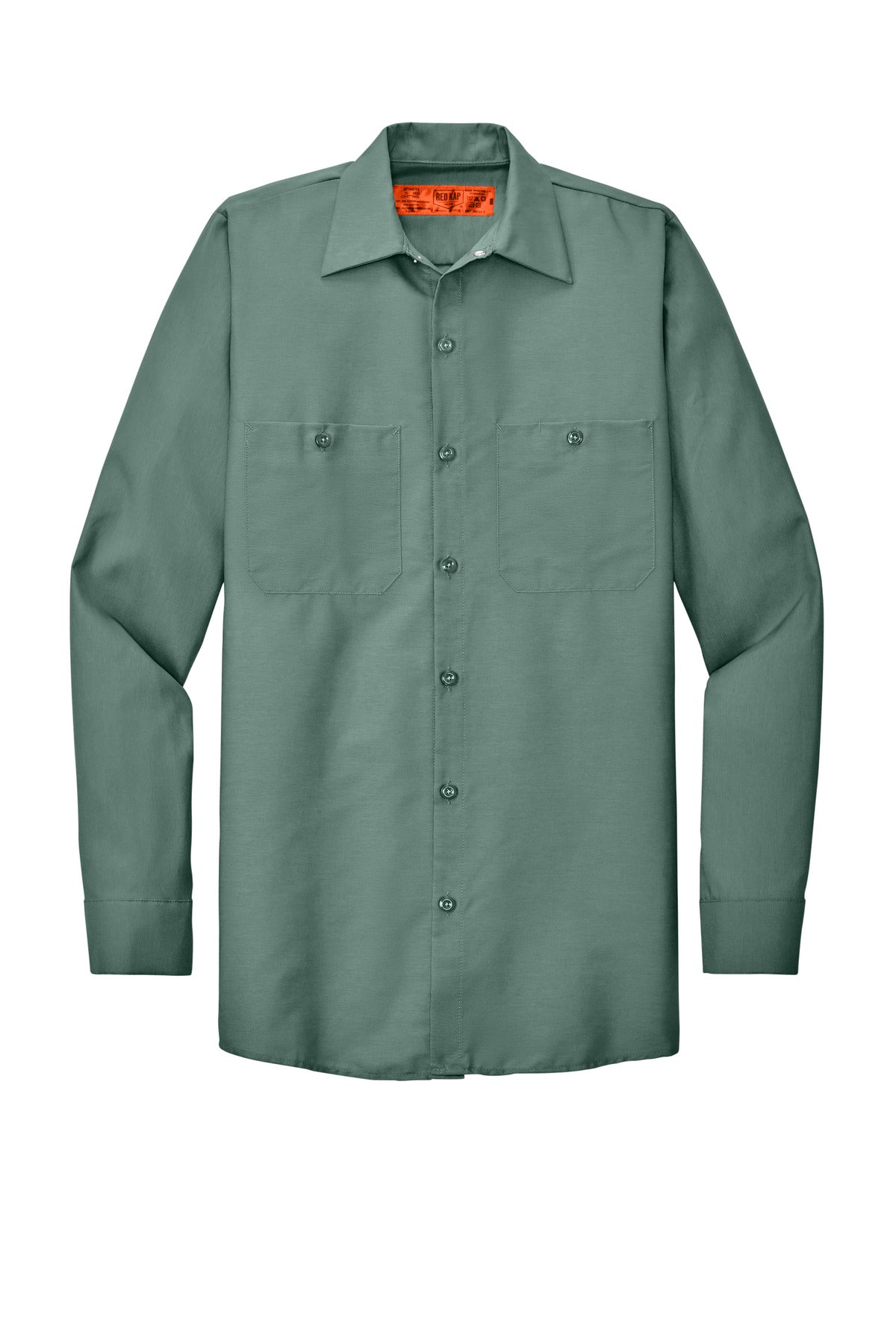 Red Kap Long Sleeve Industrial Work Shirt SP14 Light Green