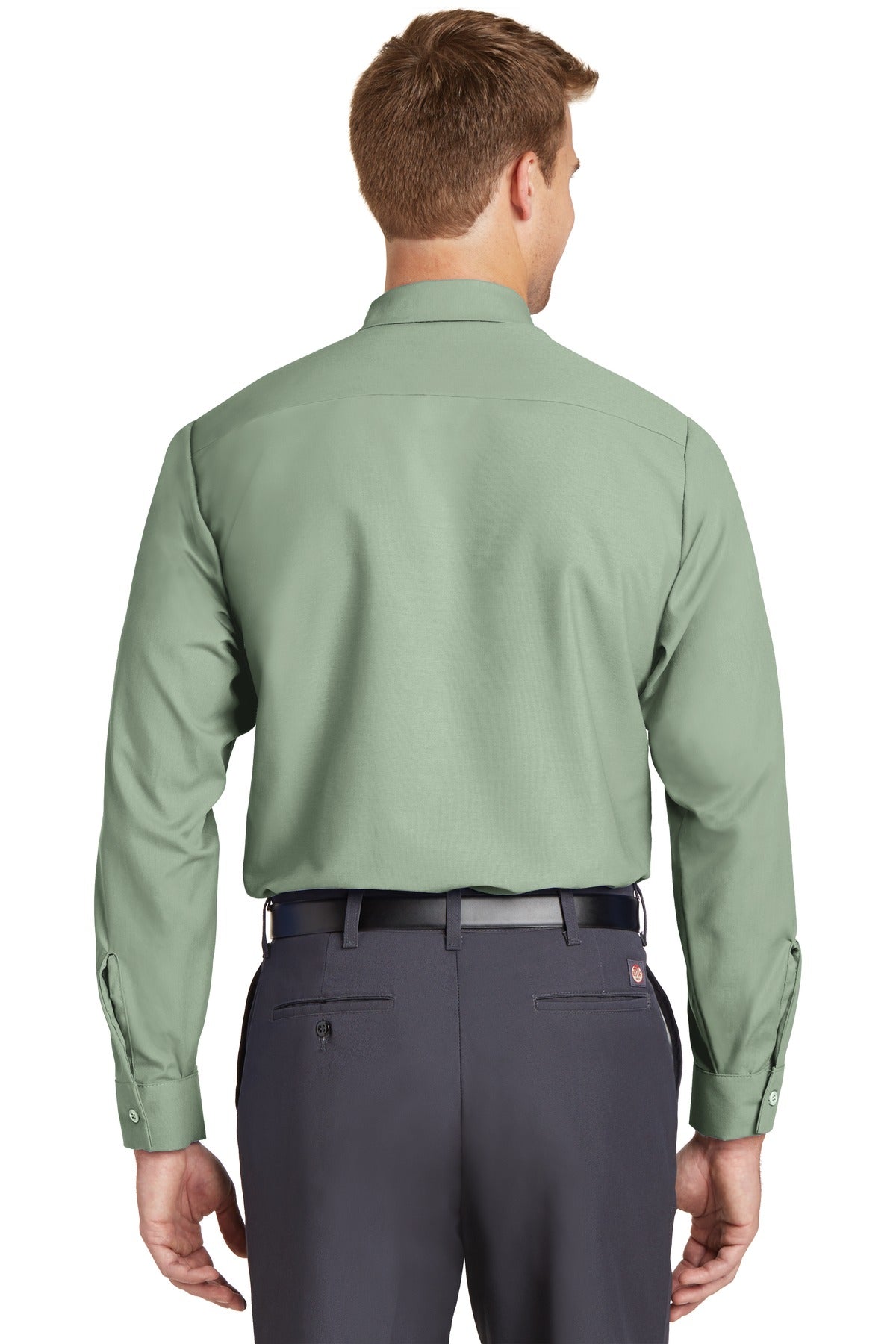 Red Kap Long Sleeve Industrial Work Shirt SP14 Light Green