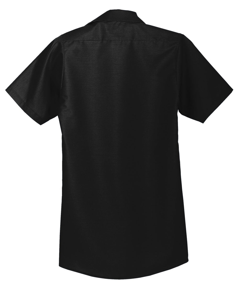 Red Kap Long Size Short Sleeve Industrial Work Shirt SP24LONG Black