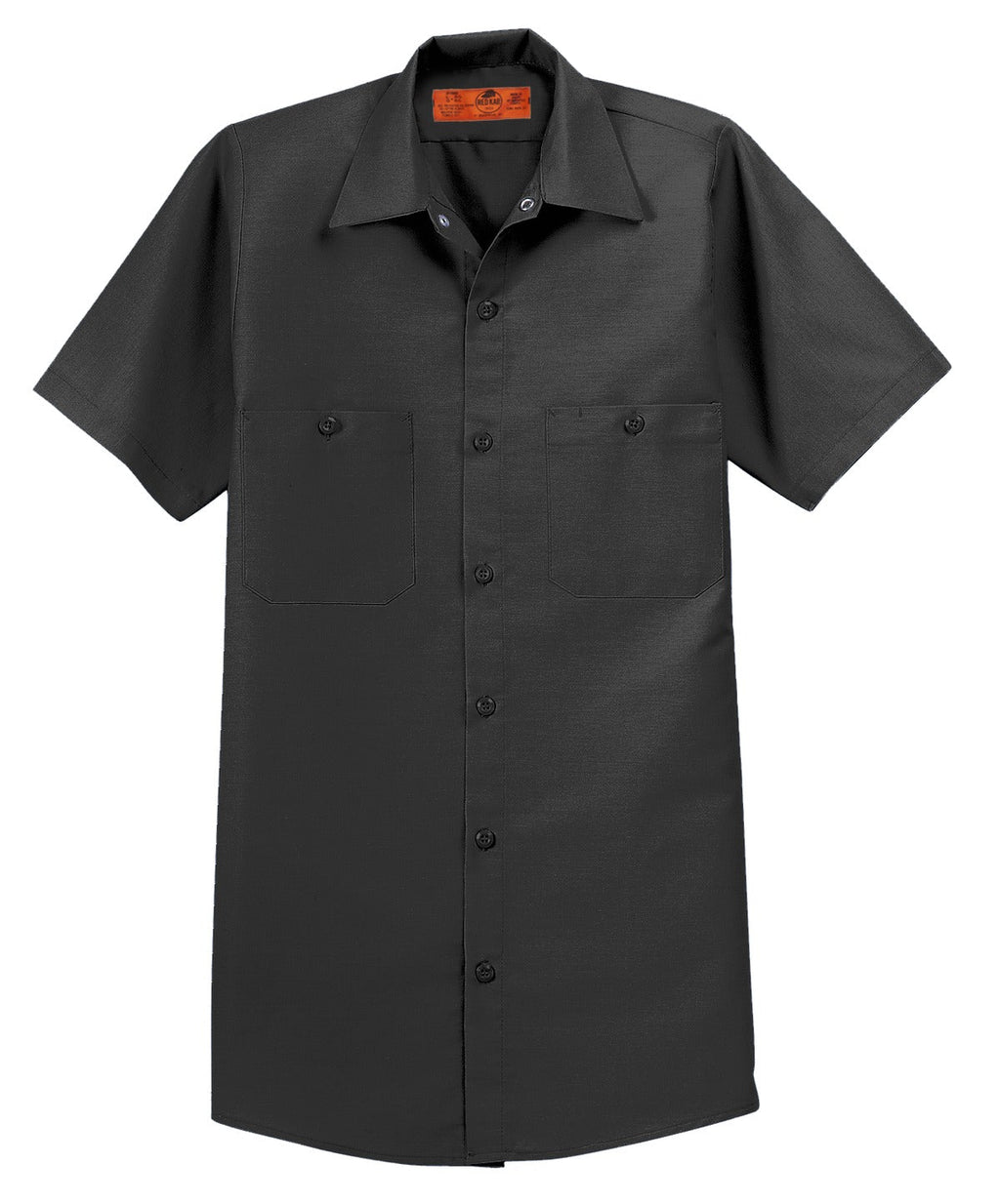 Red Kap Long Size Short Sleeve Industrial Work Shirt SP24LONG Light Grey