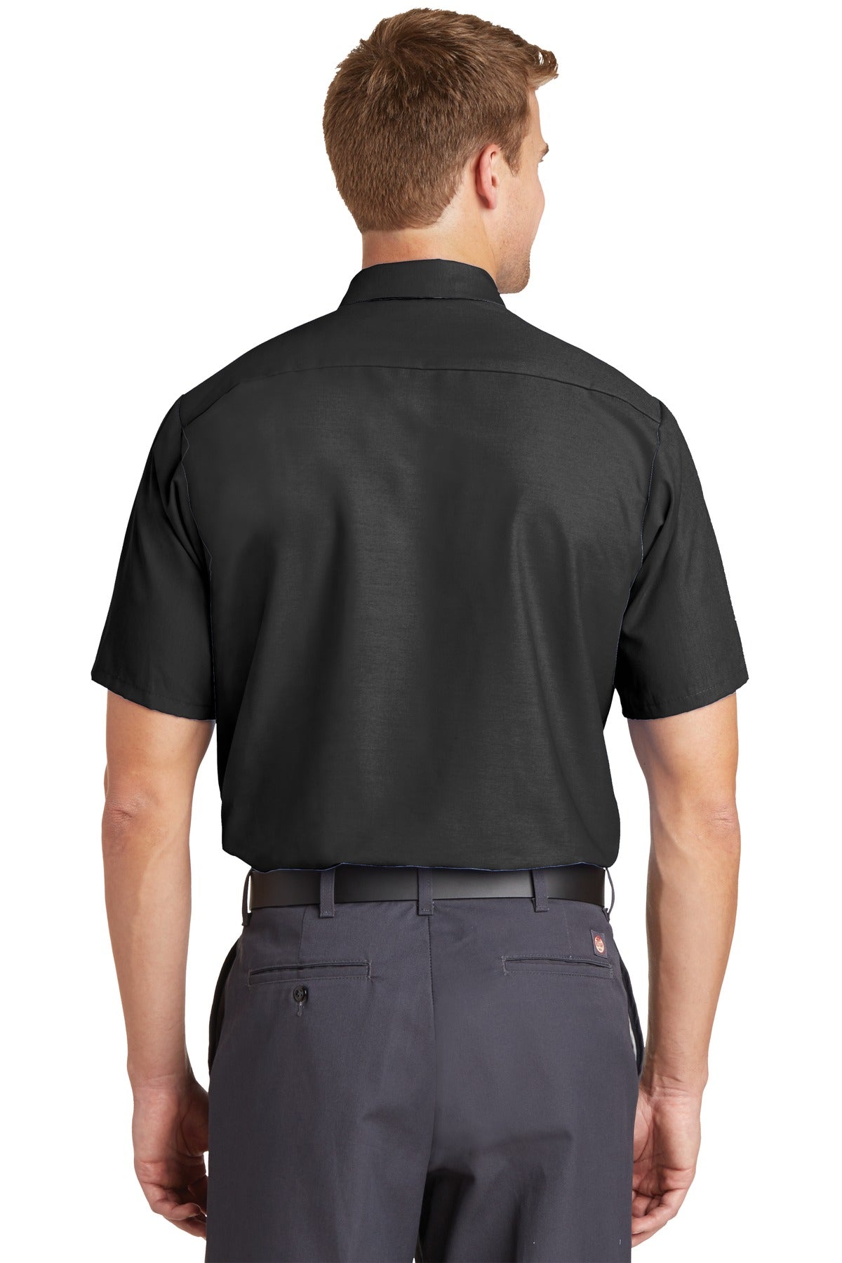 Red Kap Long Size Short Sleeve Industrial Work Shirt SP24LONG Charcoal