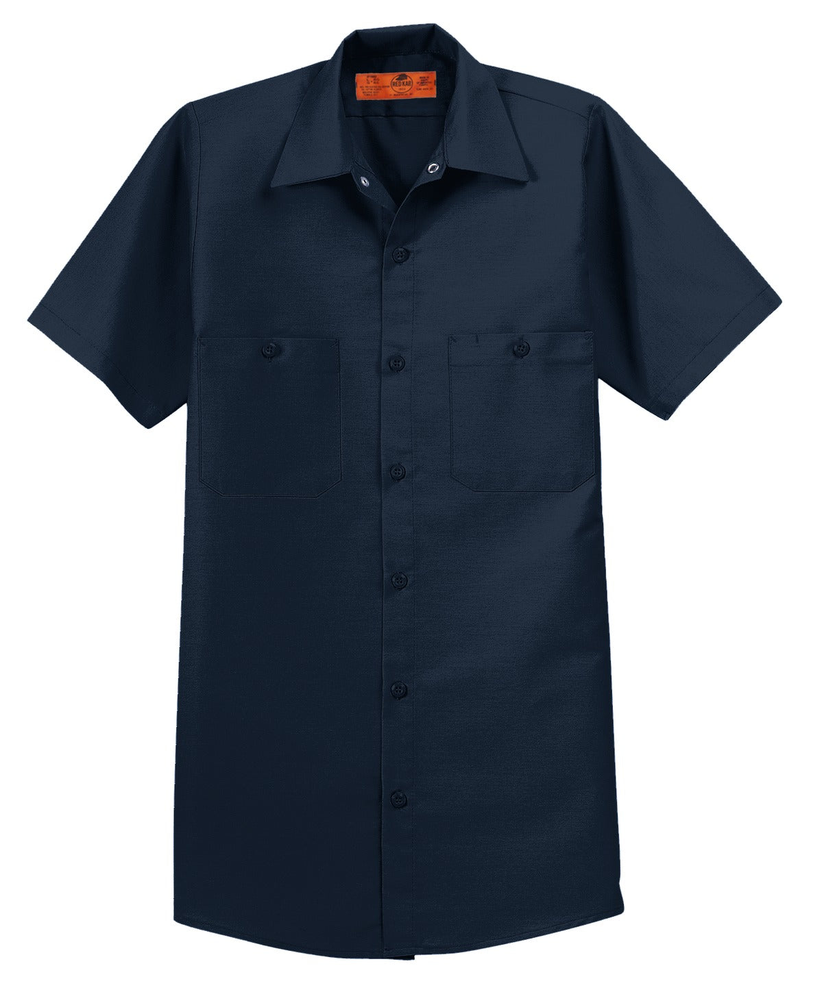 Red Kap Long Size Short Sleeve Industrial Work Shirt SP24LONG Navy