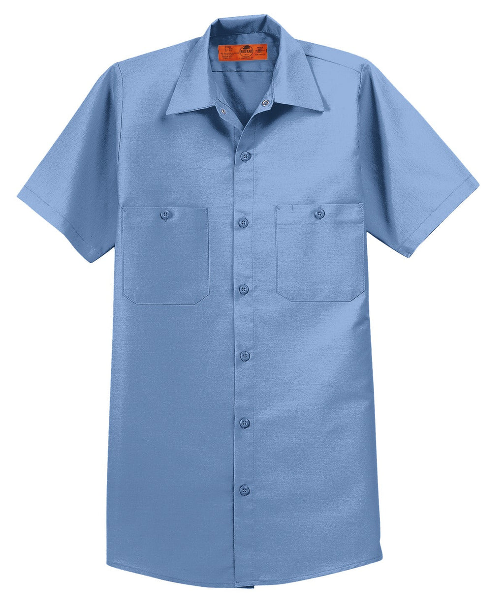 Red Kap Long Size Short Sleeve Industrial Work Shirt SP24LONG Petrol Blue