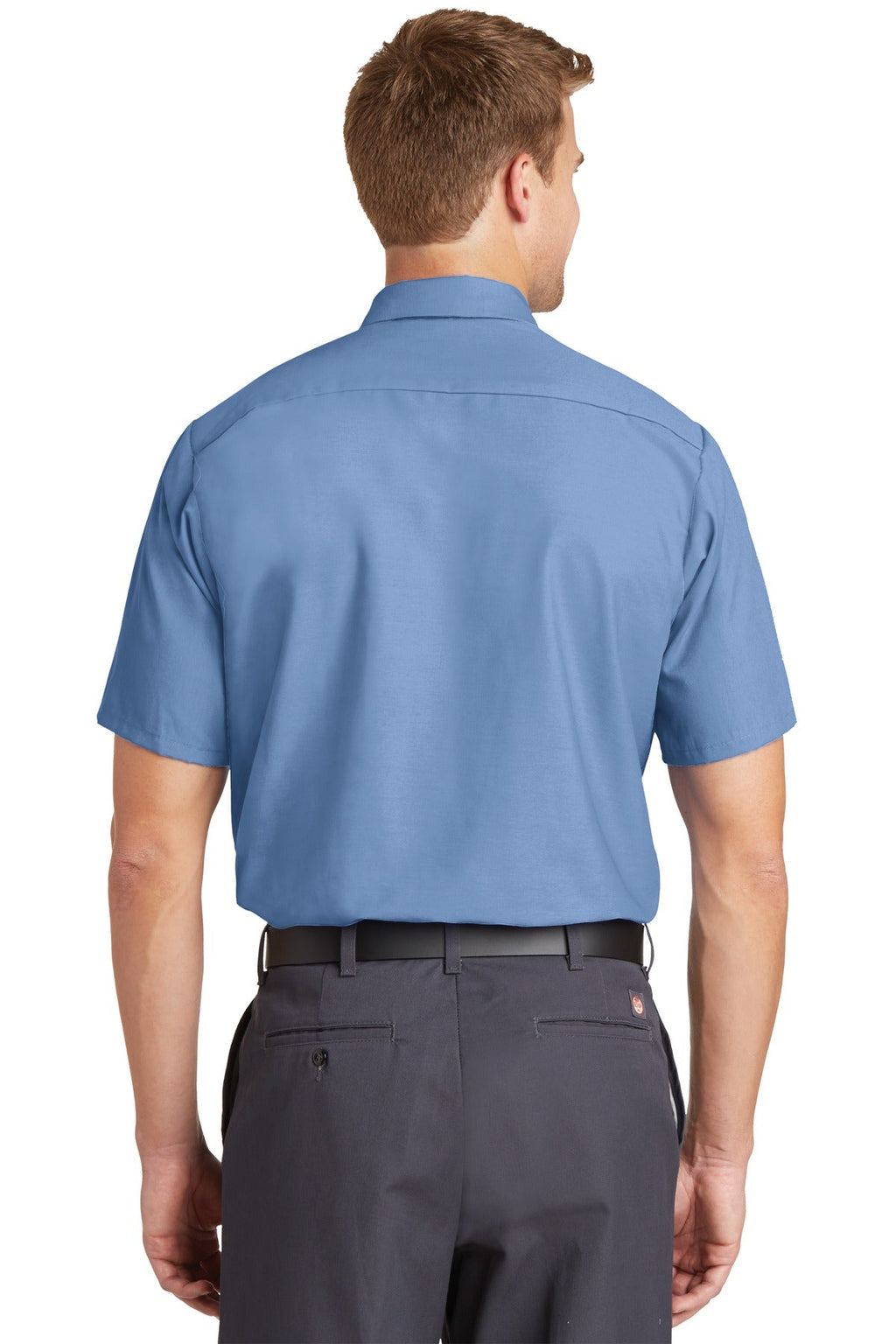 Red Kap Long Size Short Sleeve Industrial Work Shirt SP24LONG Petrol Blue