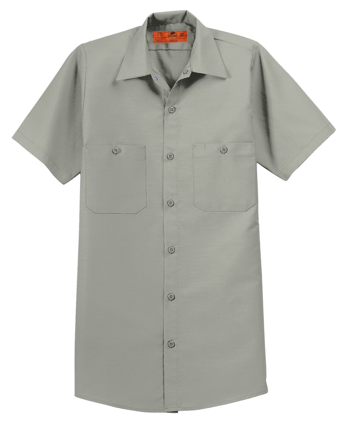 Red Kap Short Sleeve Industrial Work Shirt SP24 Light Grey