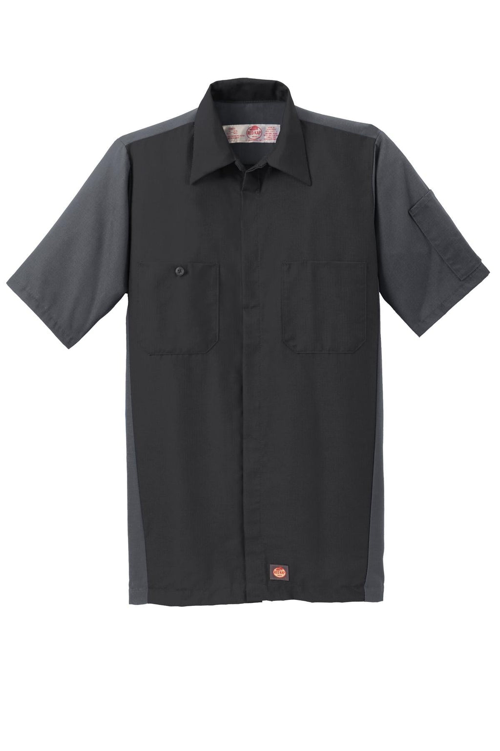 Red Kap Short Sleeve Ripstop Crew Shirt SY20 Black/Charcoal