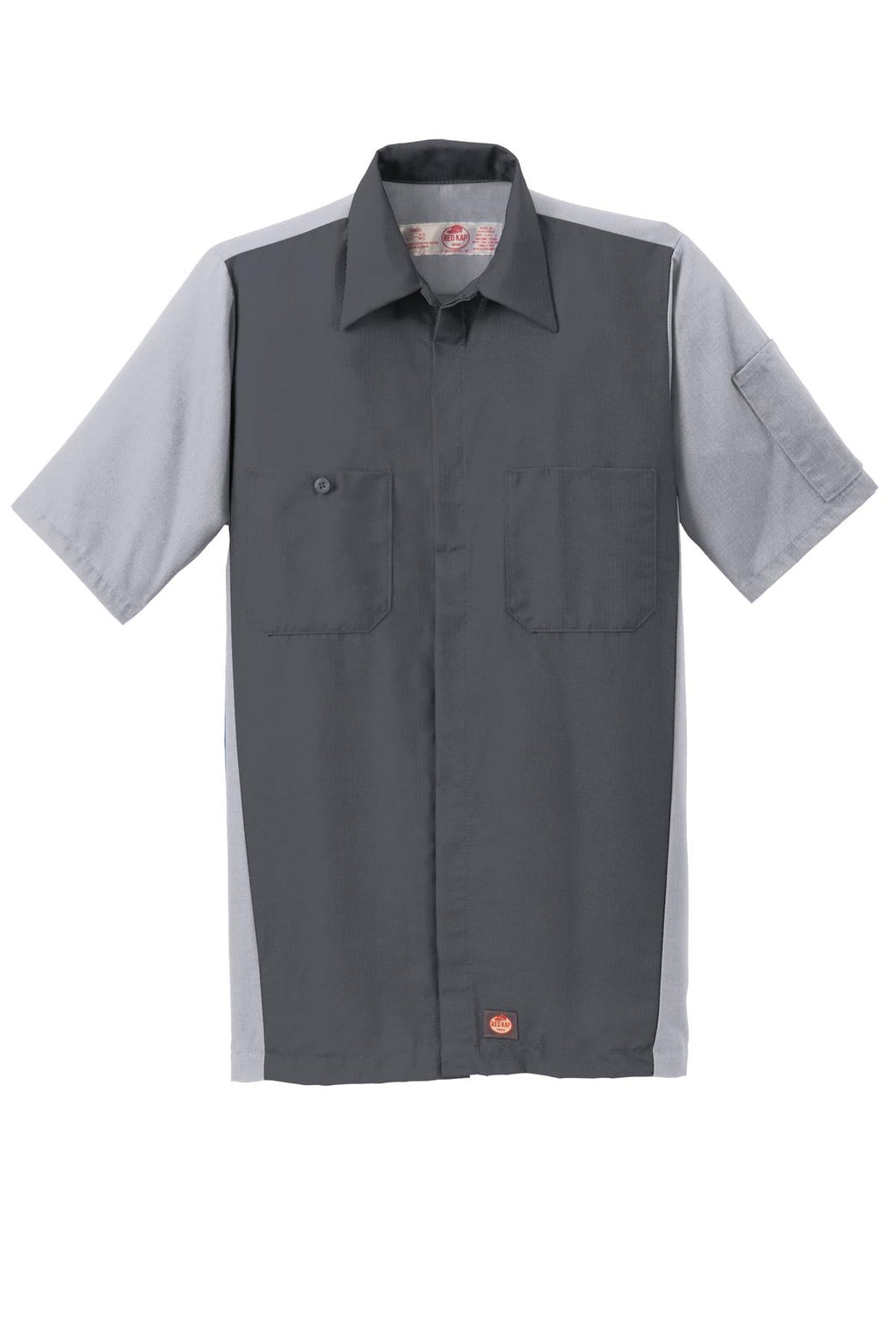 Red Kap Short Sleeve Ripstop Crew Shirt SY20 Charcoal/Light Grey