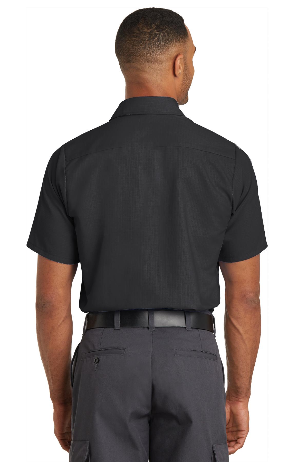 Red Kap Short Sleeve Solid Ripstop Shirt SY60 Black