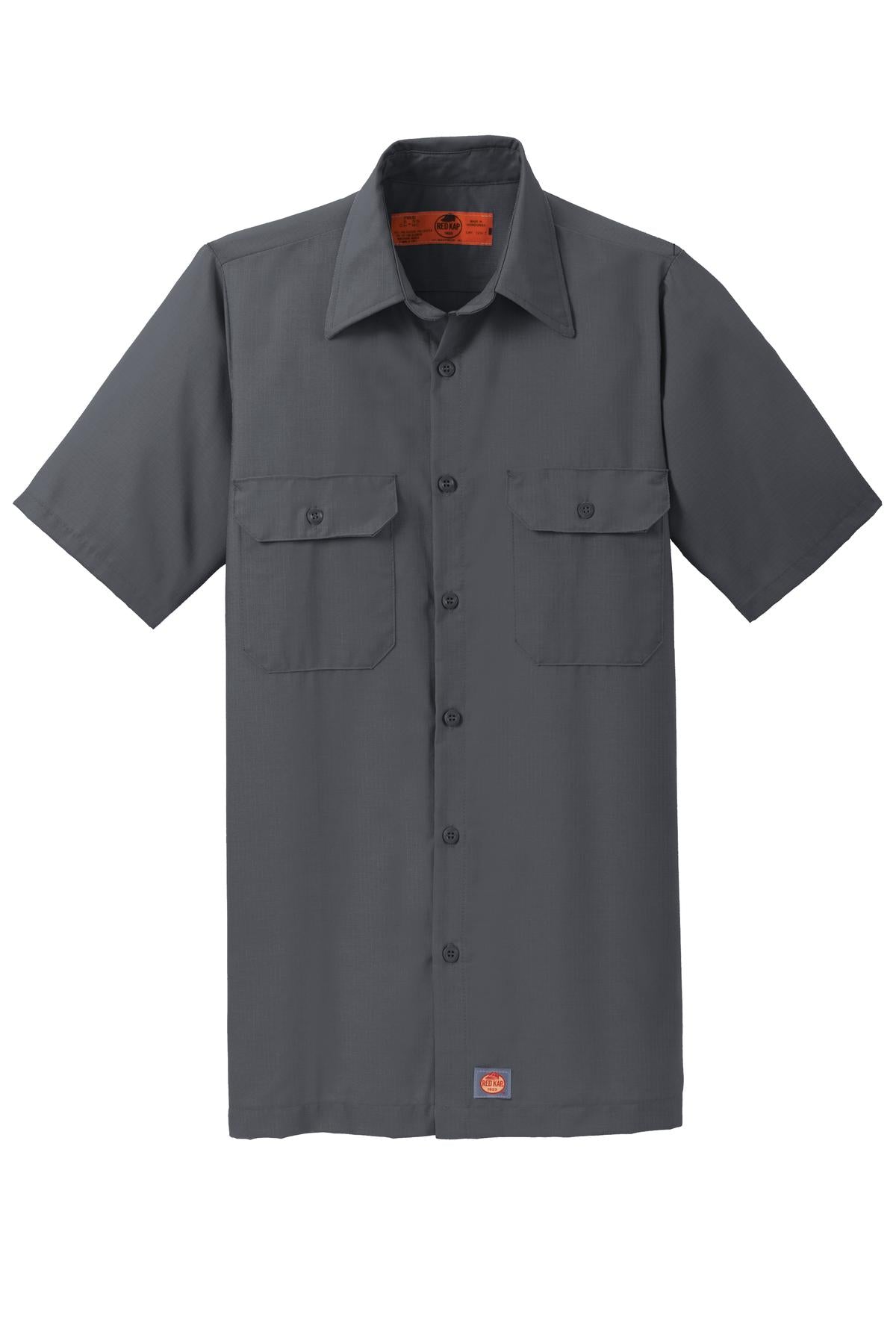 Red Kap Short Sleeve Solid Ripstop Shirt SY60 Charcoal