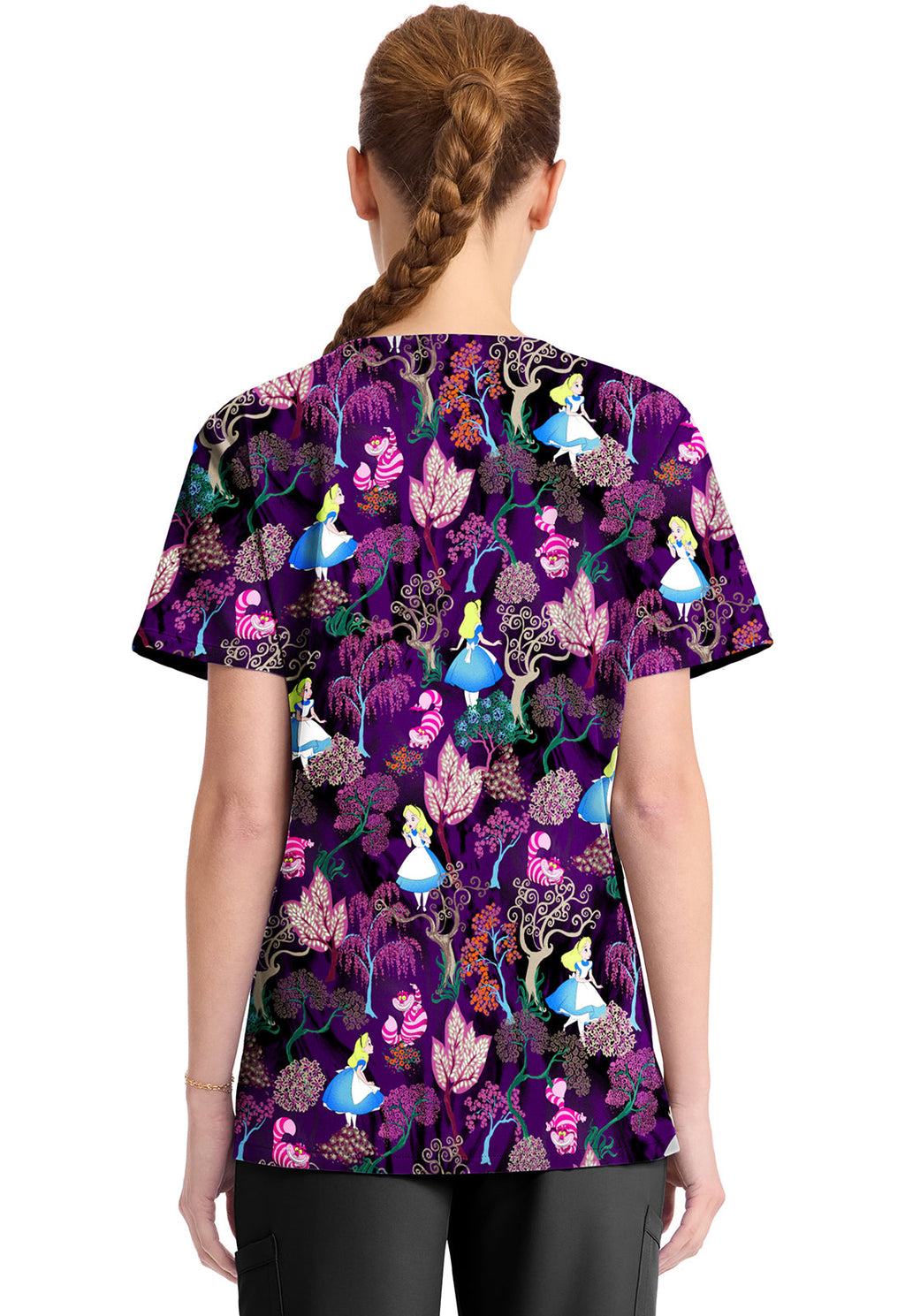 Tooniforms TF794 Print V-Neck Top Here And Everywhere