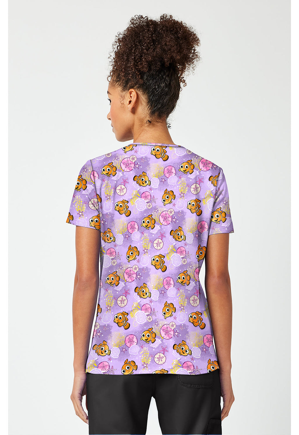 Licensed TF796 Print V-Neck Top Fantastic Nemo