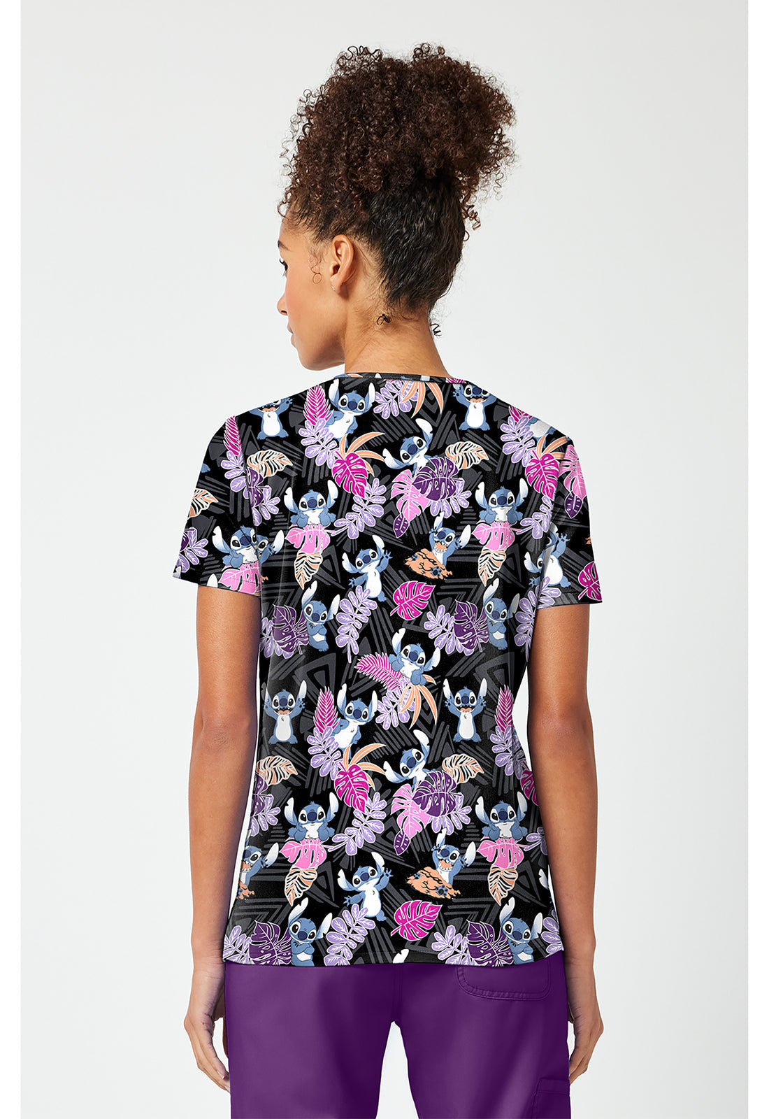 Tooniforms TF796 Women's Print V-Neck Scrub Top Stitch Tribe