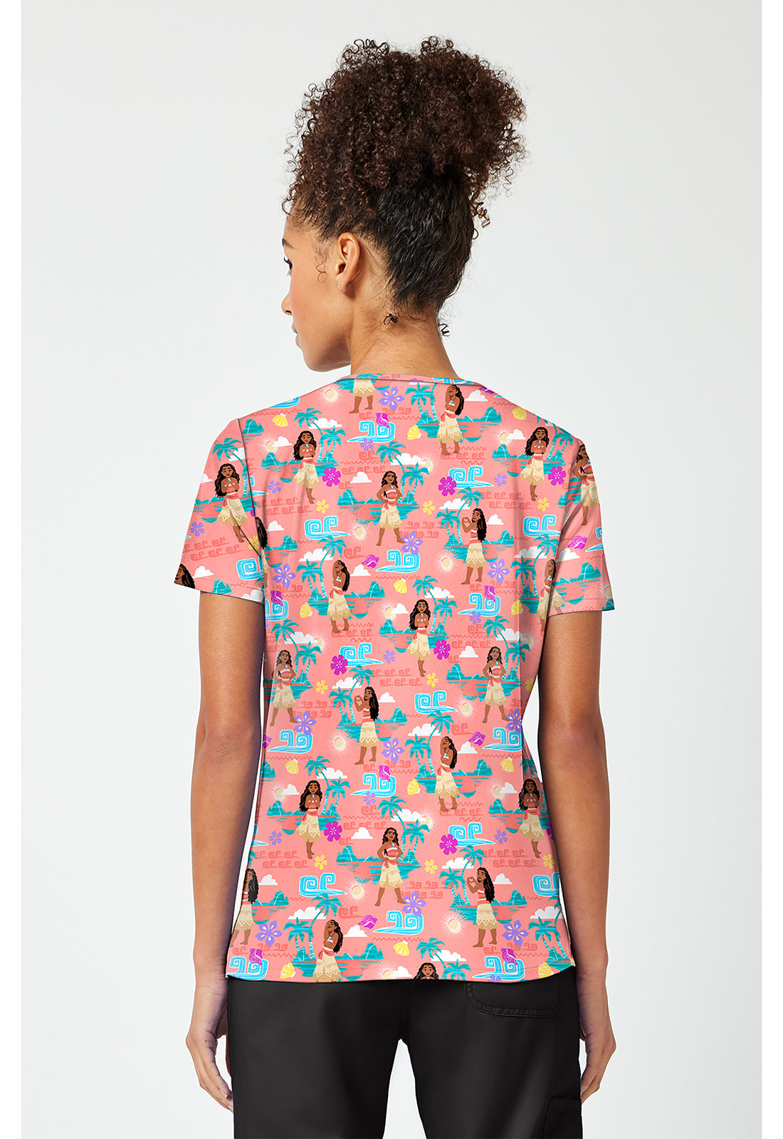 Tooniforms TF796 Women's Print V-Neck Scrub Top The Sea Is Calling