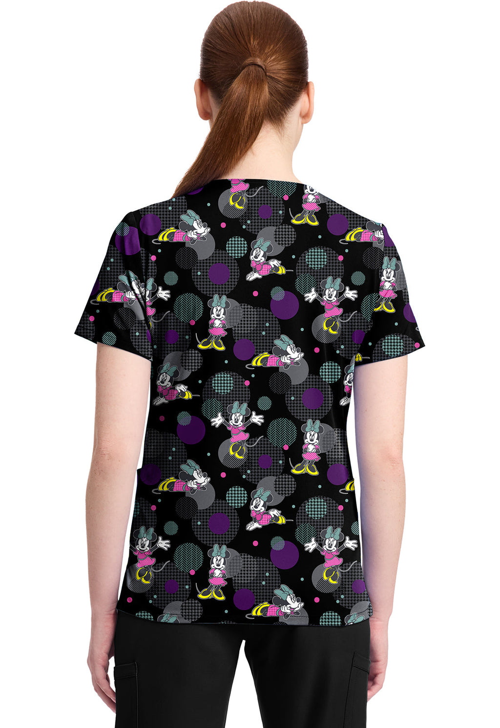 Tooniforms TF796 Print V-Neck Top Weave Your Dream