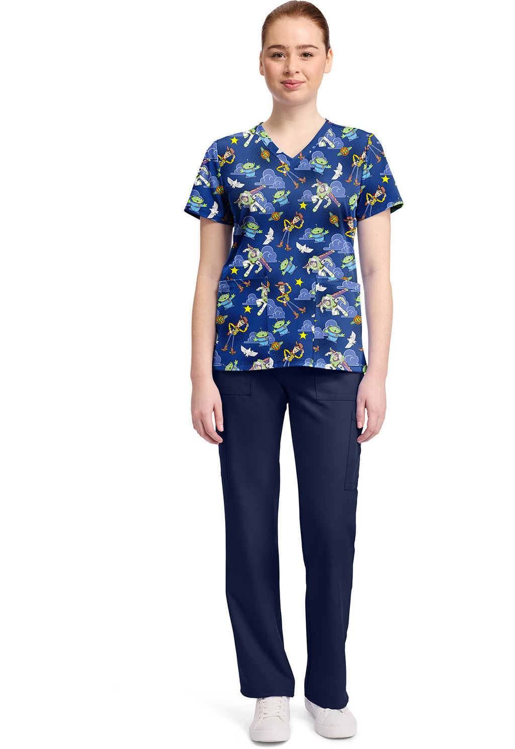 Tooniforms TF796 Print V-Neck Top Andy'S Room