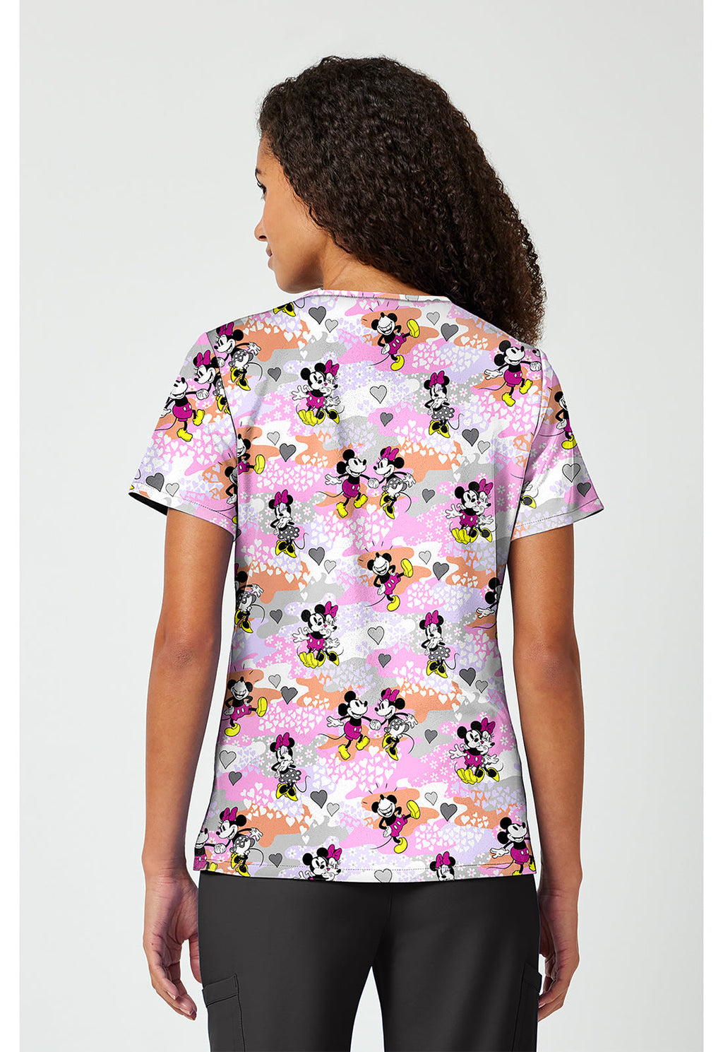 Tooniforms TF797 Women's Print V-Neck Scrub Top Friend Frolic