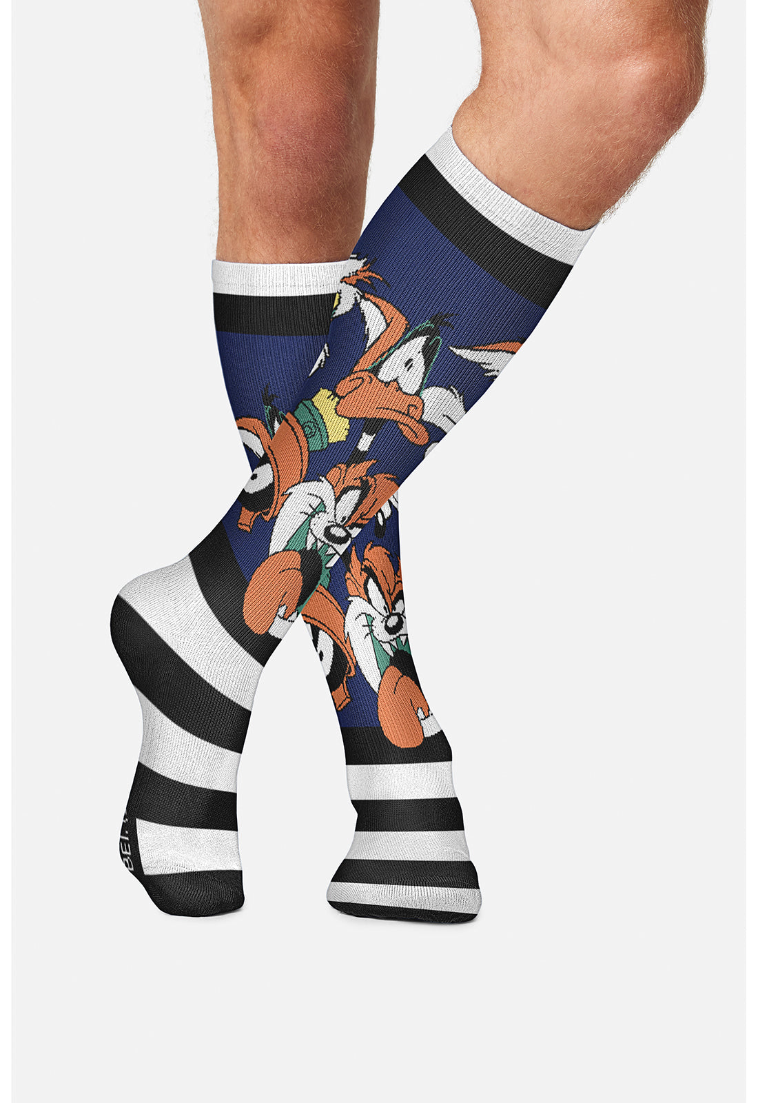 Tooniforms Legwear TMPRINTSUPPOR Men's 10-15mmHg Compression Socks Check Yourself