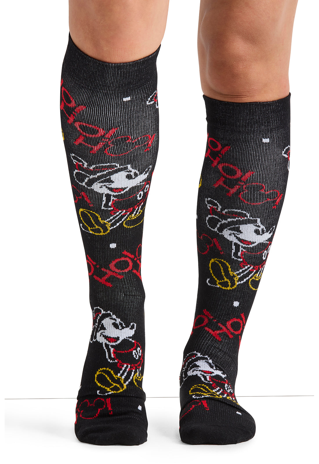 Tooniforms Women's 10-15mmHg Compression Socks Colorful Christmas