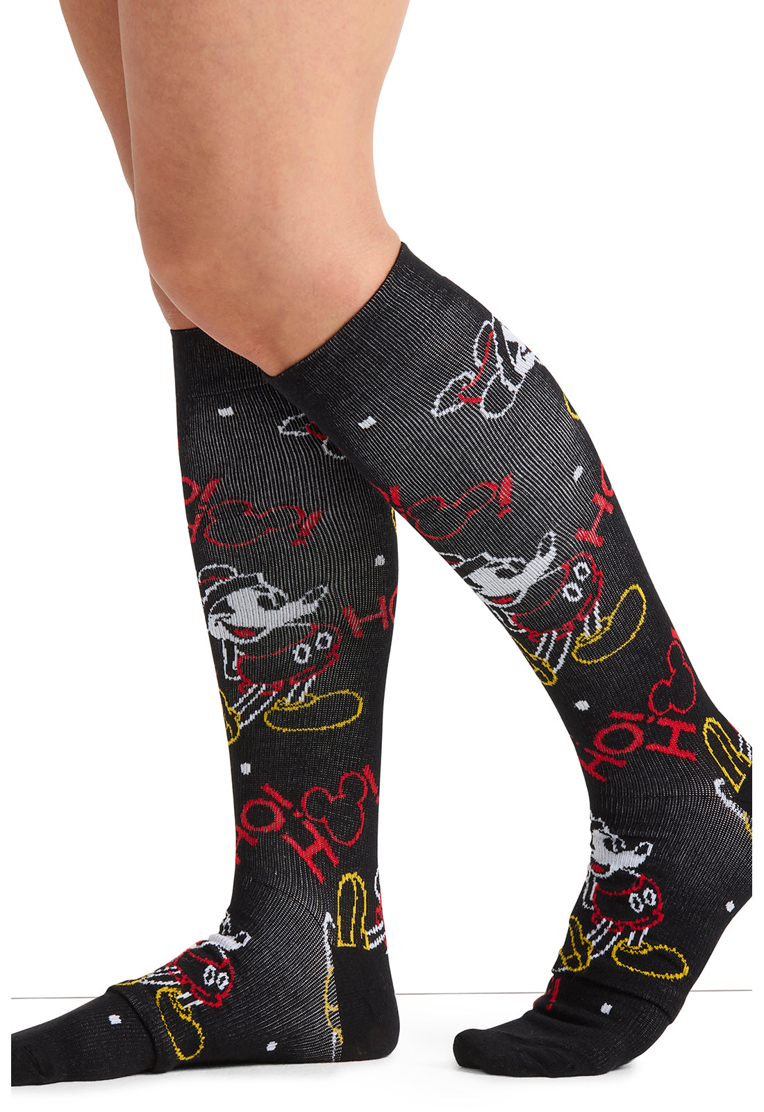 Tooniforms Women's 10-15mmHg Compression Socks Colorful Christmas