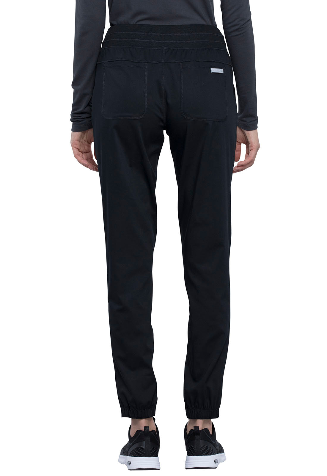 Workwear Revolution WW011 Women's Natural Rise Scrub Joggers Black