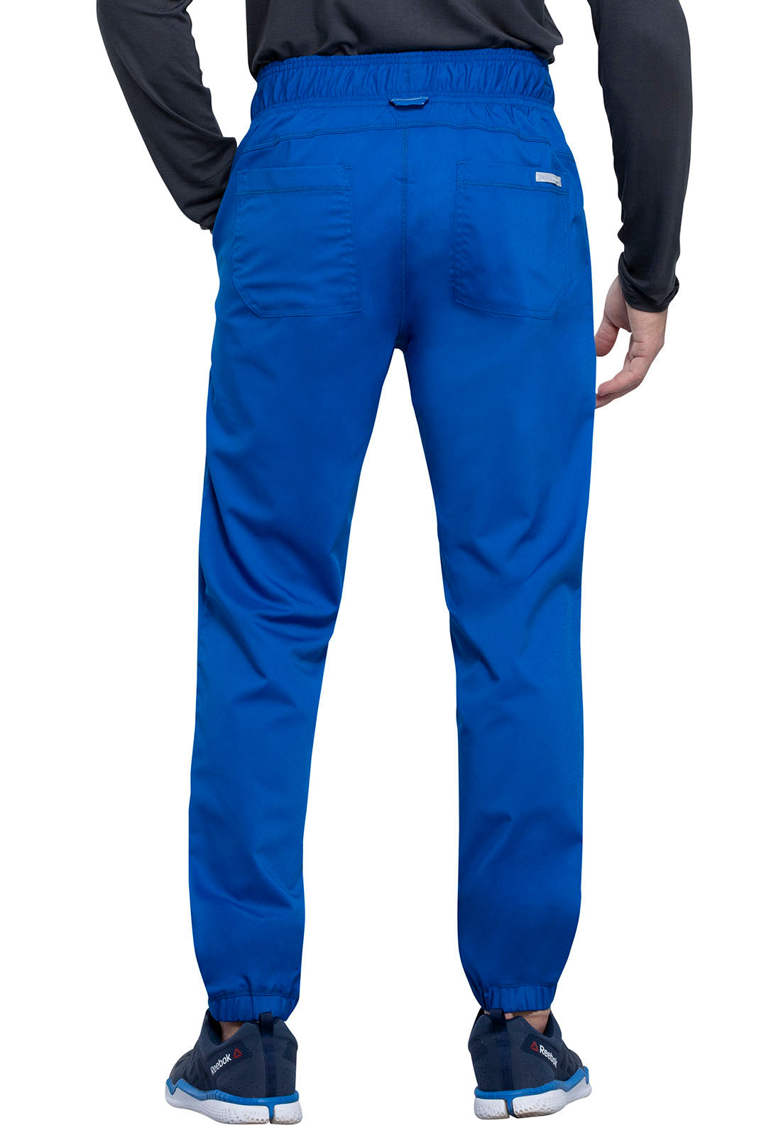 Revolution WW012 Men's Natural Rise Jogger Royal Model Image Back | Cherokee Workwear