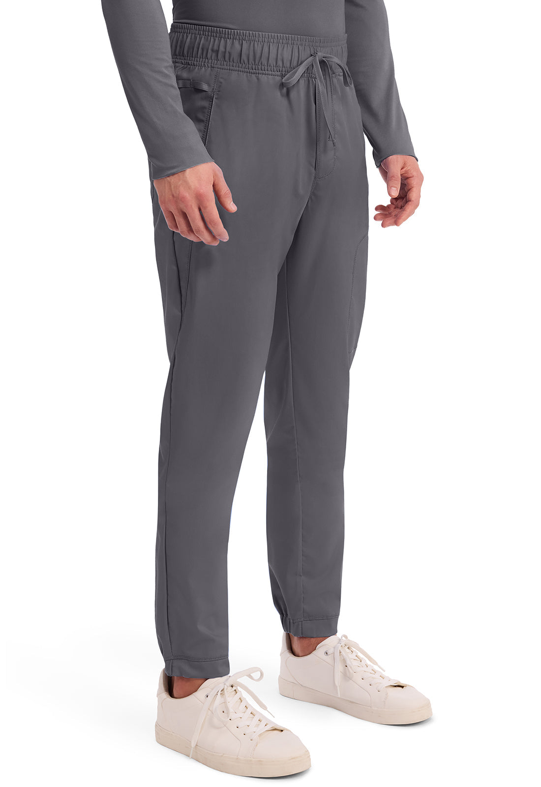 Workwear Revolution WW012 Men's Natural Rise Scrub Joggers Pewter