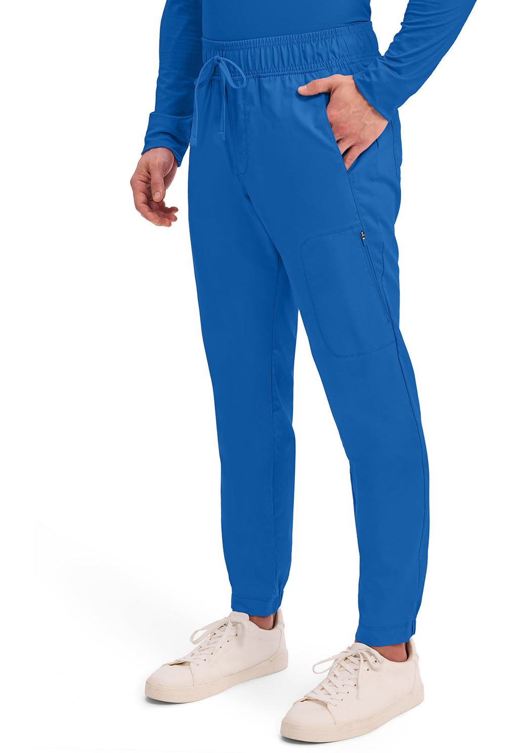 Workwear Revolution WW012 Men's Natural Rise Scrub Joggers Royal