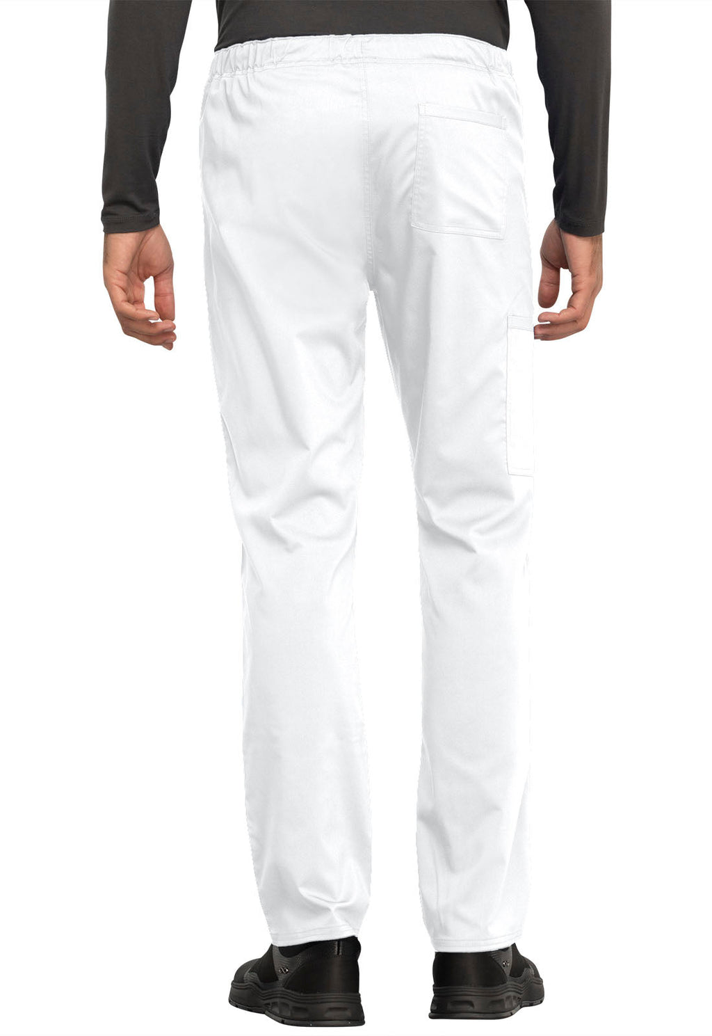 Revolution WW020 Unisex Tapered Leg Drawstring Pants White
