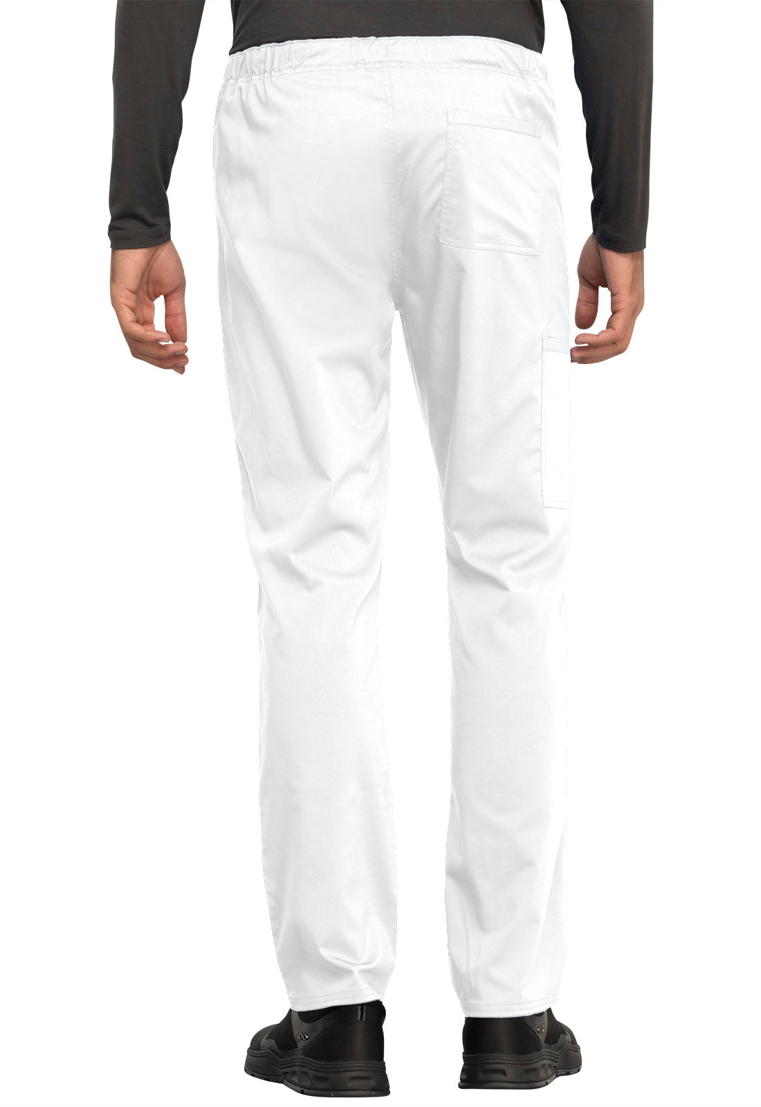 Revolution WW020 Unisex Tapered Leg Drawstring Pants White