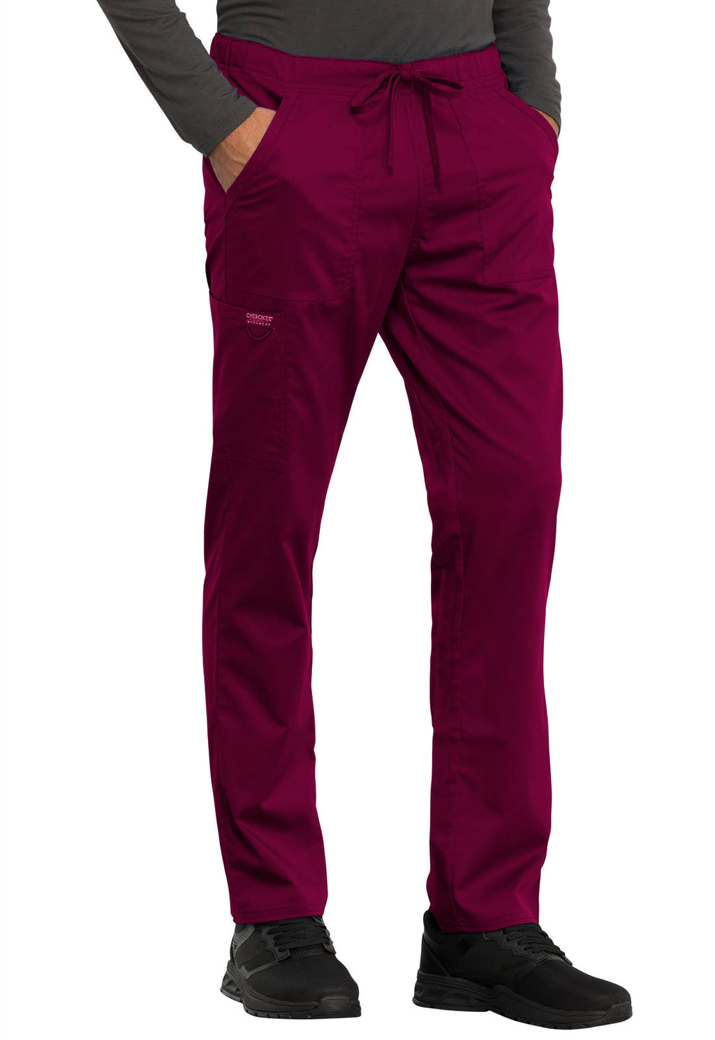 Revolution WW020 Unisex Tapered Leg Drawstring Pants Wine