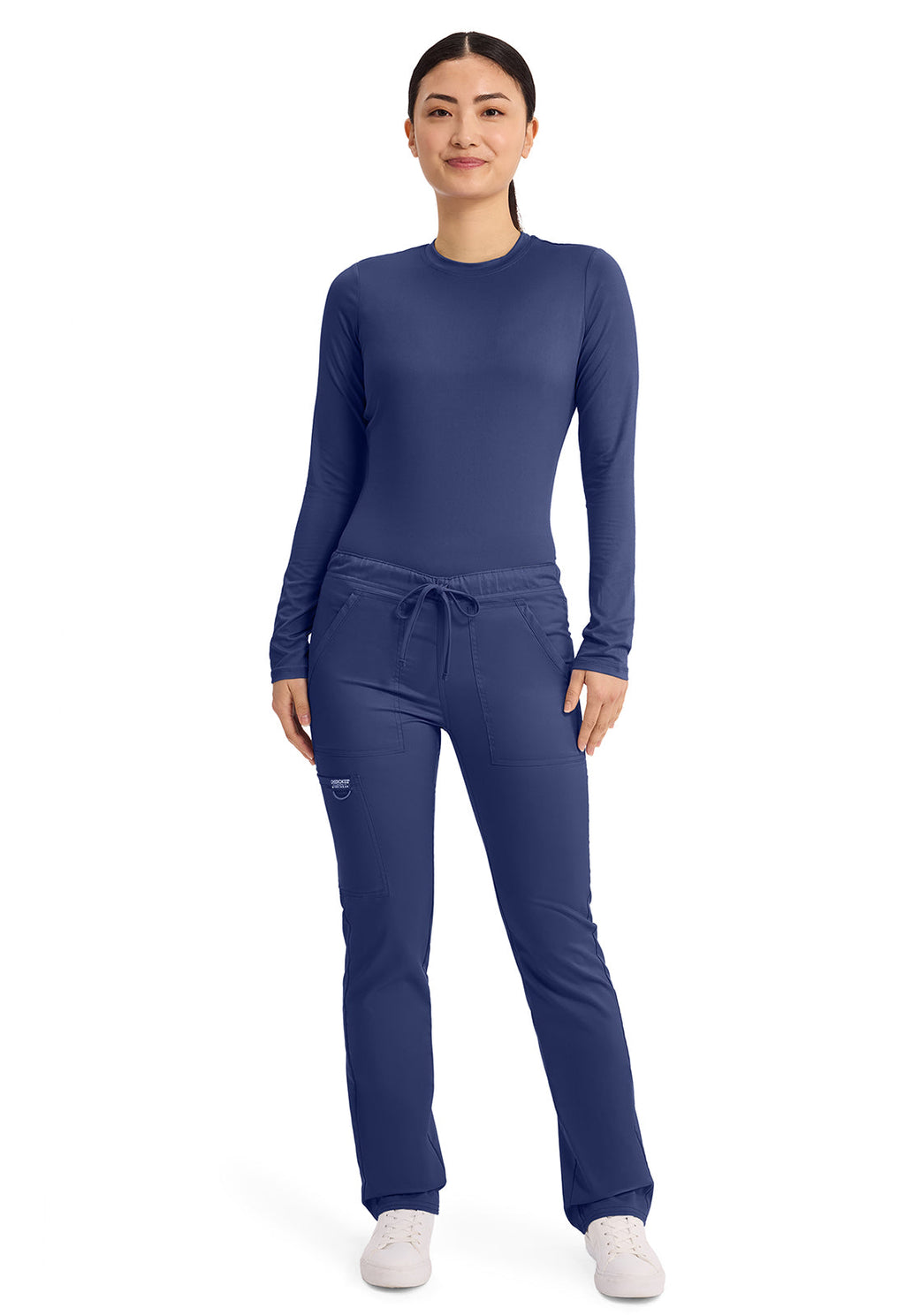 Workwear Revolution WW020 Unisex Unisex Tapered Leg Drawstring Scrub Pants Navy