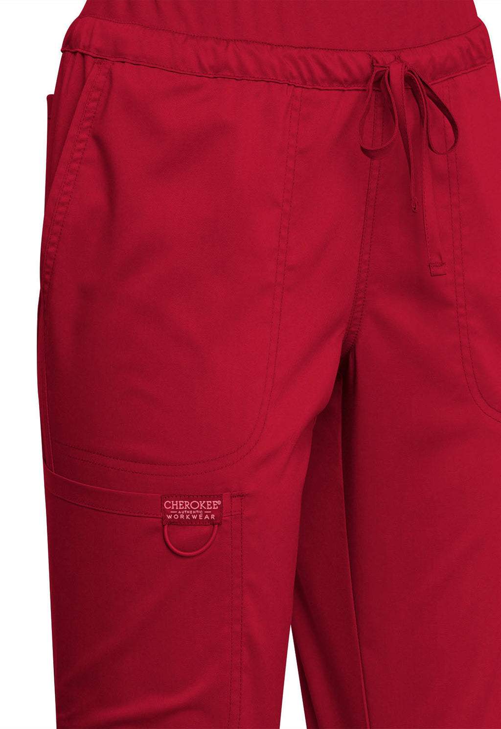 Workwear Revolution WW105 Women's Tapered Leg Scrub Pants Red