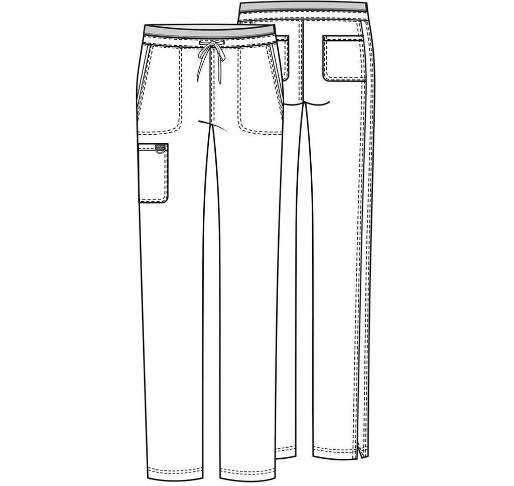 Workwear Revolution WW105 Women's Mid Rise Tapered Leg Drawstring Scrub Pants Wine