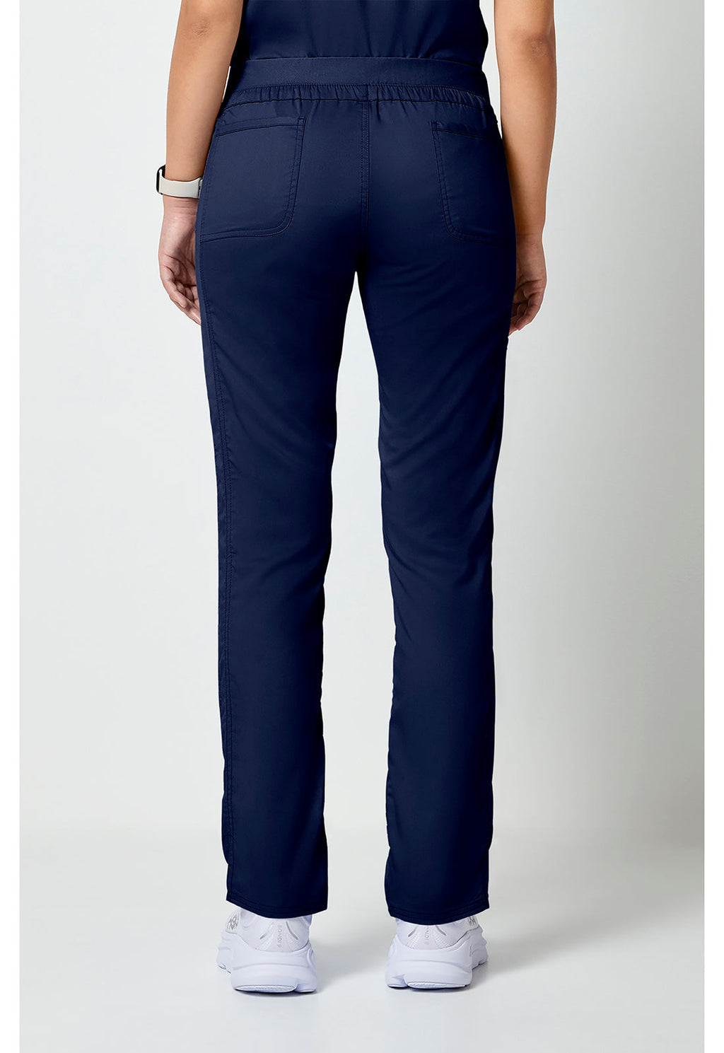 Workwear Revolution WW105 Women's Mid Rise Tapered Leg Drawstring Scrub Pants Navy