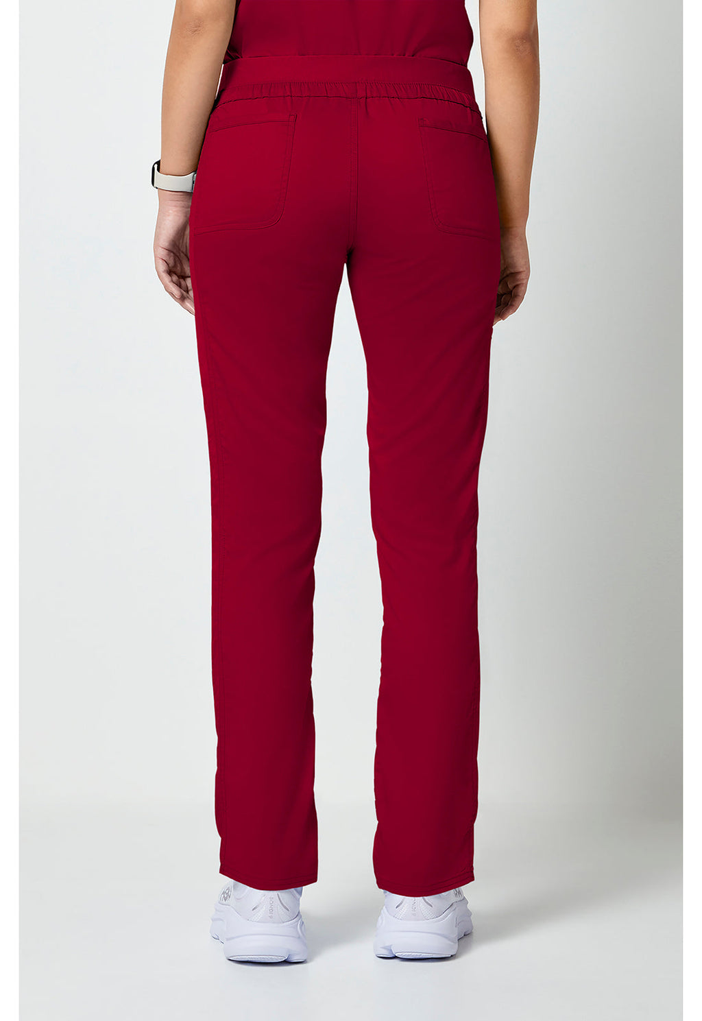 Workwear Revolution WW105 Women's Tapered Leg Scrub Pants Red
